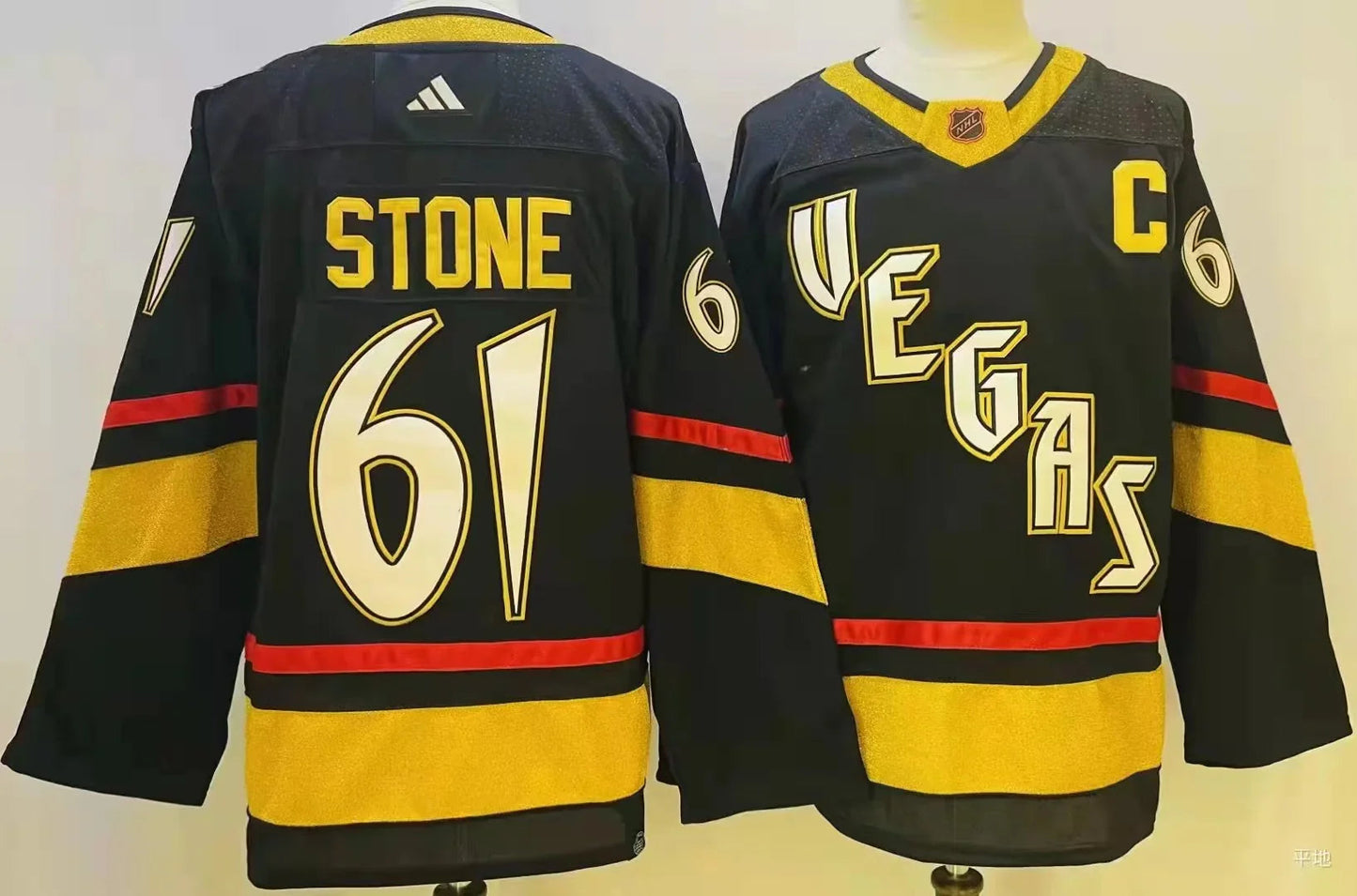Camisa NHL Vegas Golden Knights Reverse Retrô 2.0 Jersey Preta
