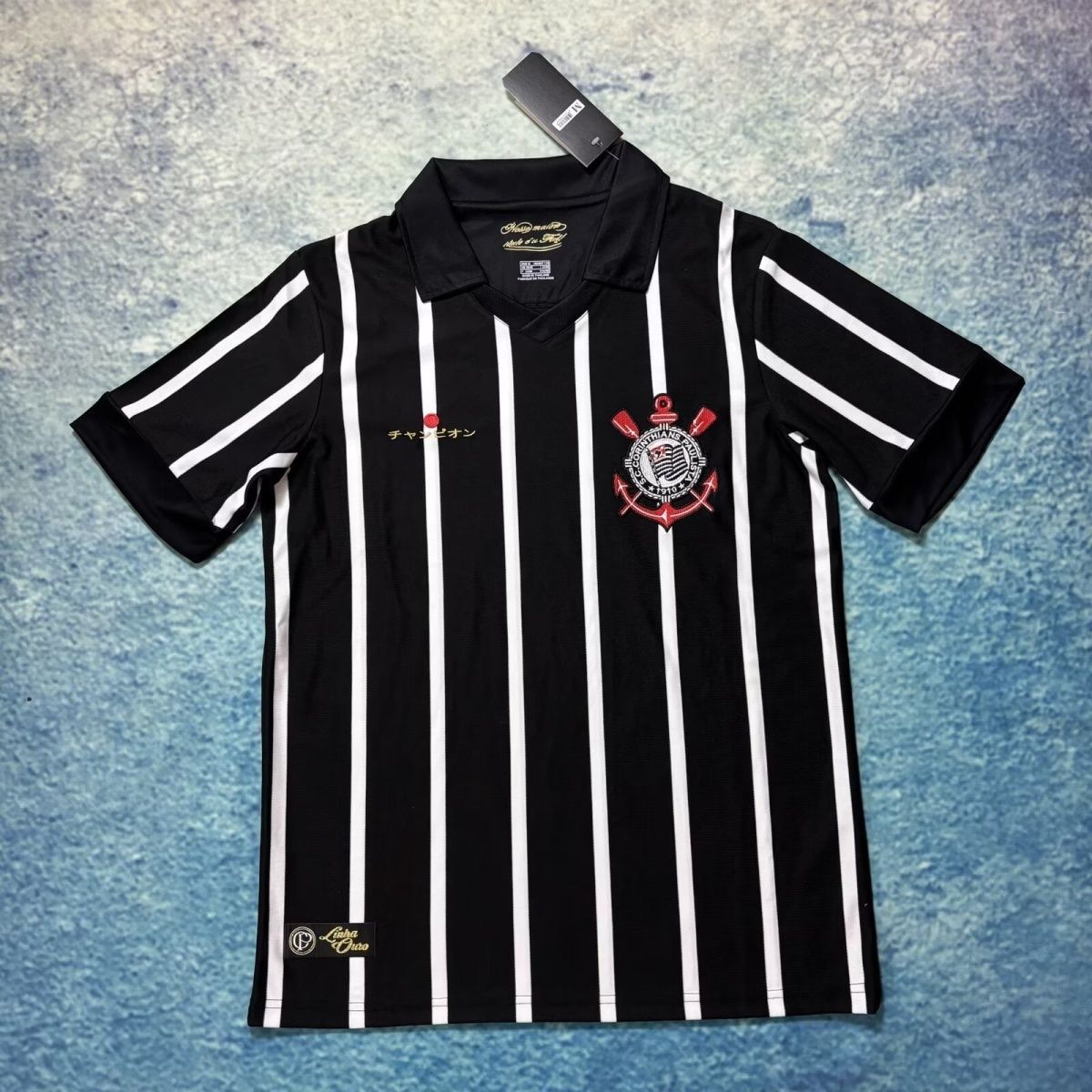 Camiseta Polo Corinthians Retrô Japão Men's - Fan Version