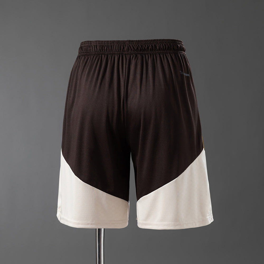 Shorts Adidas Flamengo Training 2026 Marrom e Bege