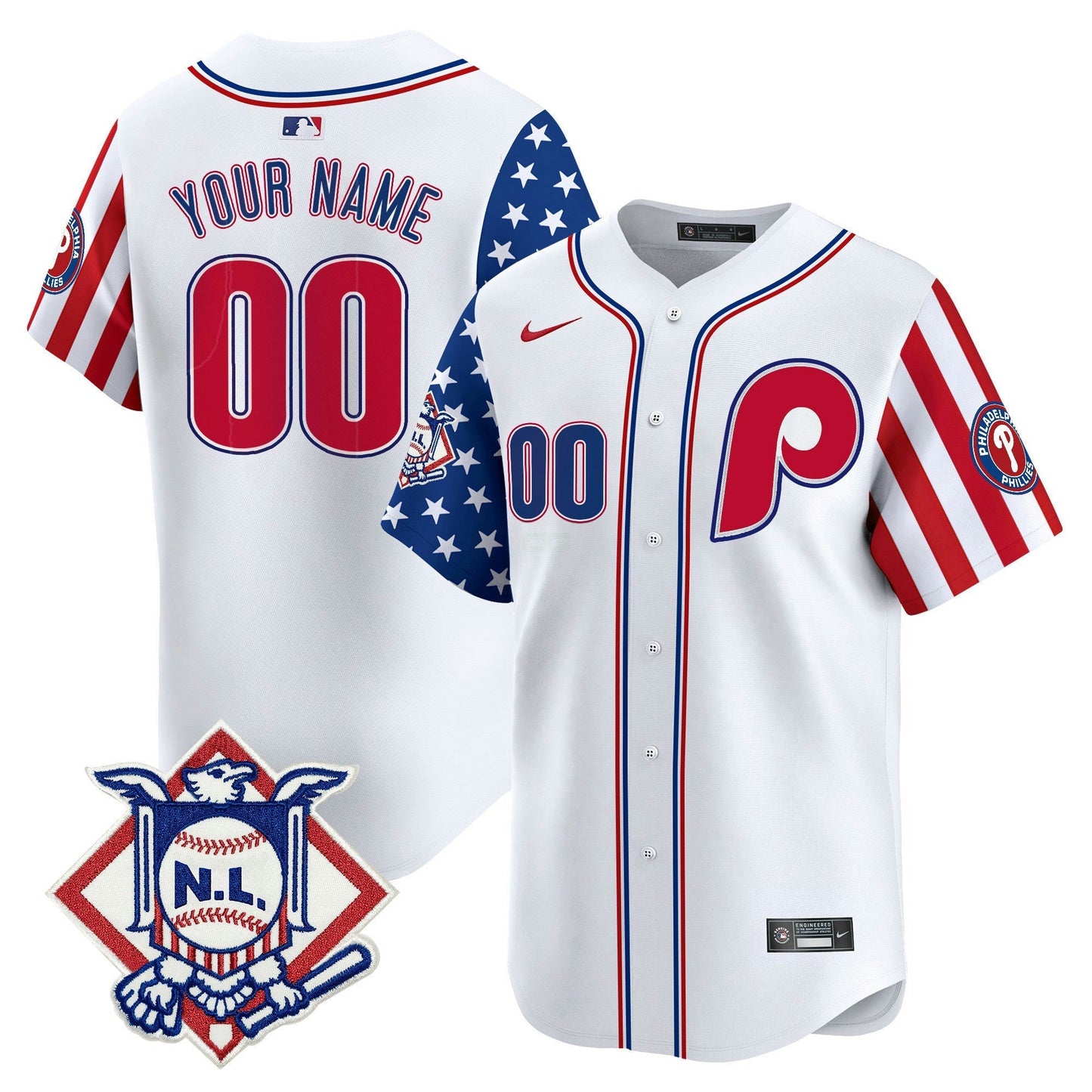 Camisa MLB Philadelphia Phillies 2024 Fourth of July Vapor Premier Limited Jersey