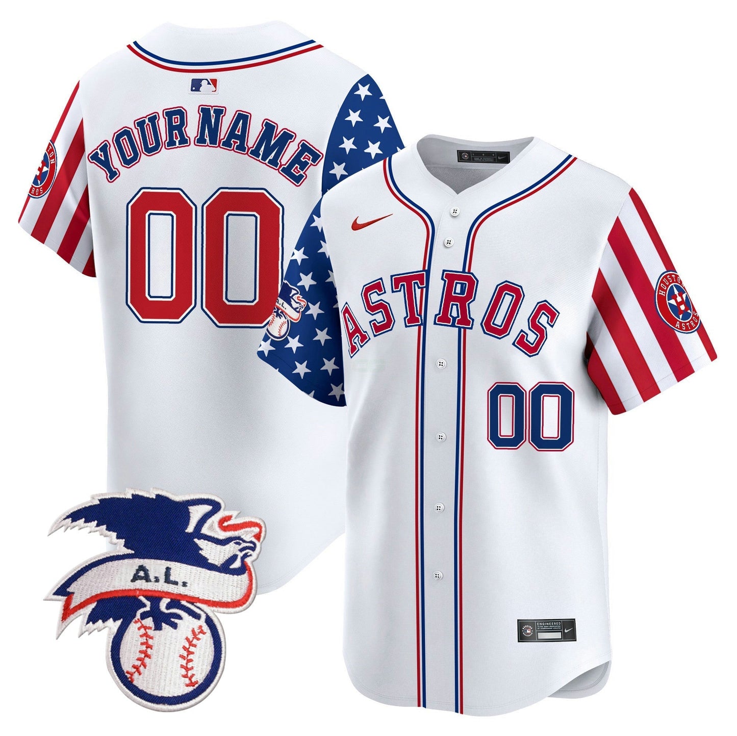 Camisa MLB Houston Astros 2024 Fourth of July Vapor Premier Limited Jersey