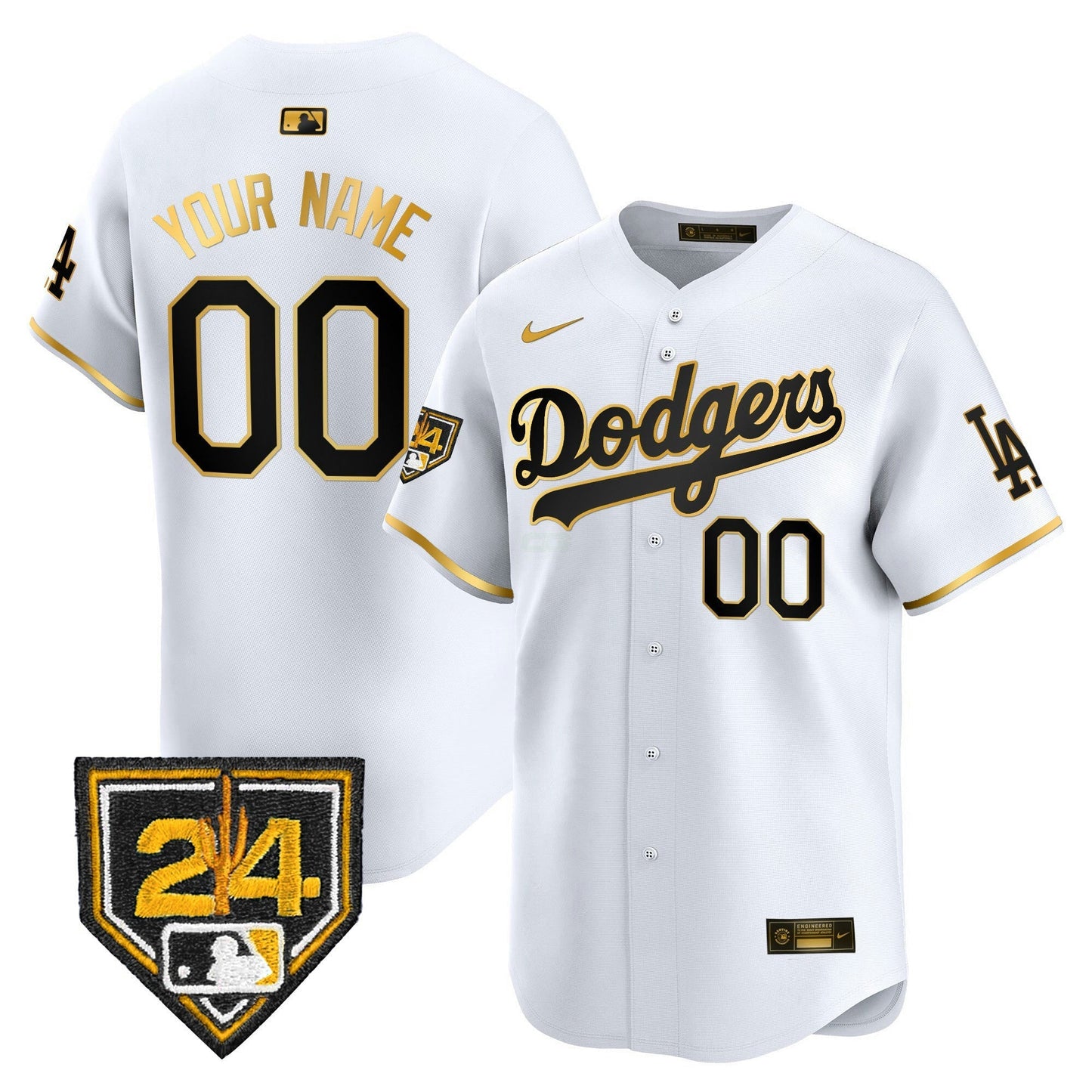 Camisa MLB Los Angeles Dodgers 2024 Spring Training Patch Vapor Premier Limited Jersey