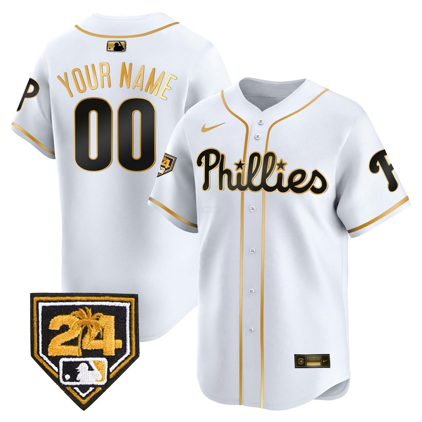 Camisa MLB Philadelphia Phillies 2024 Spring Training Patch Vapor Premier Limited Jersey