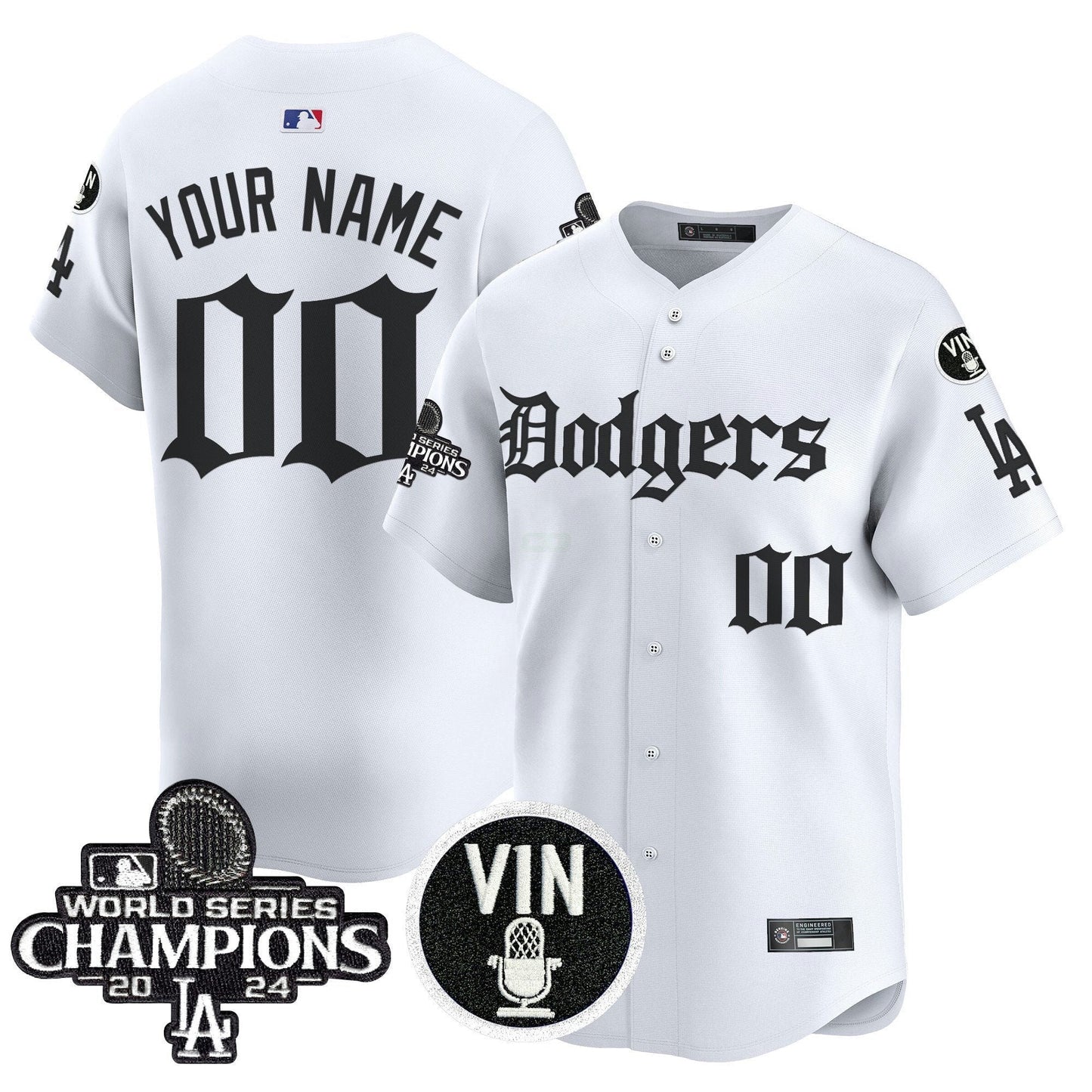 Camisa MLB 2025 LA Gothic Style Vapor Premier Limited Jersey V2