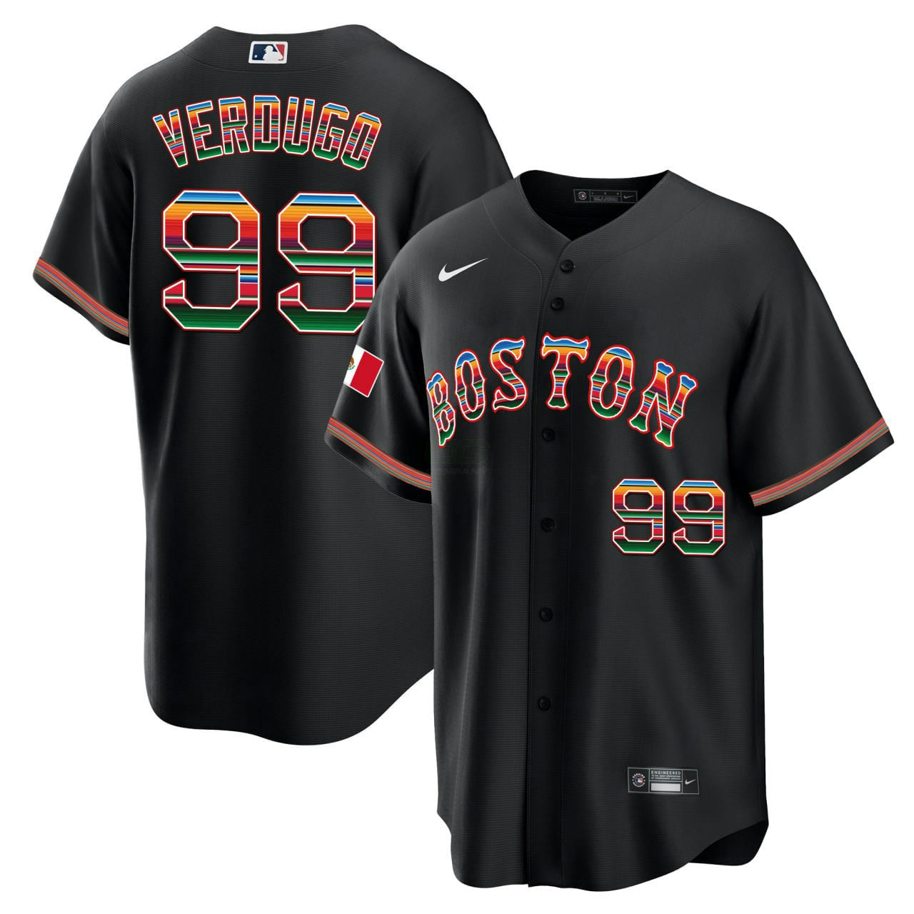 Camisa MLB Alex Verdugo Boston Mexico Hispanic Jersey - Cool