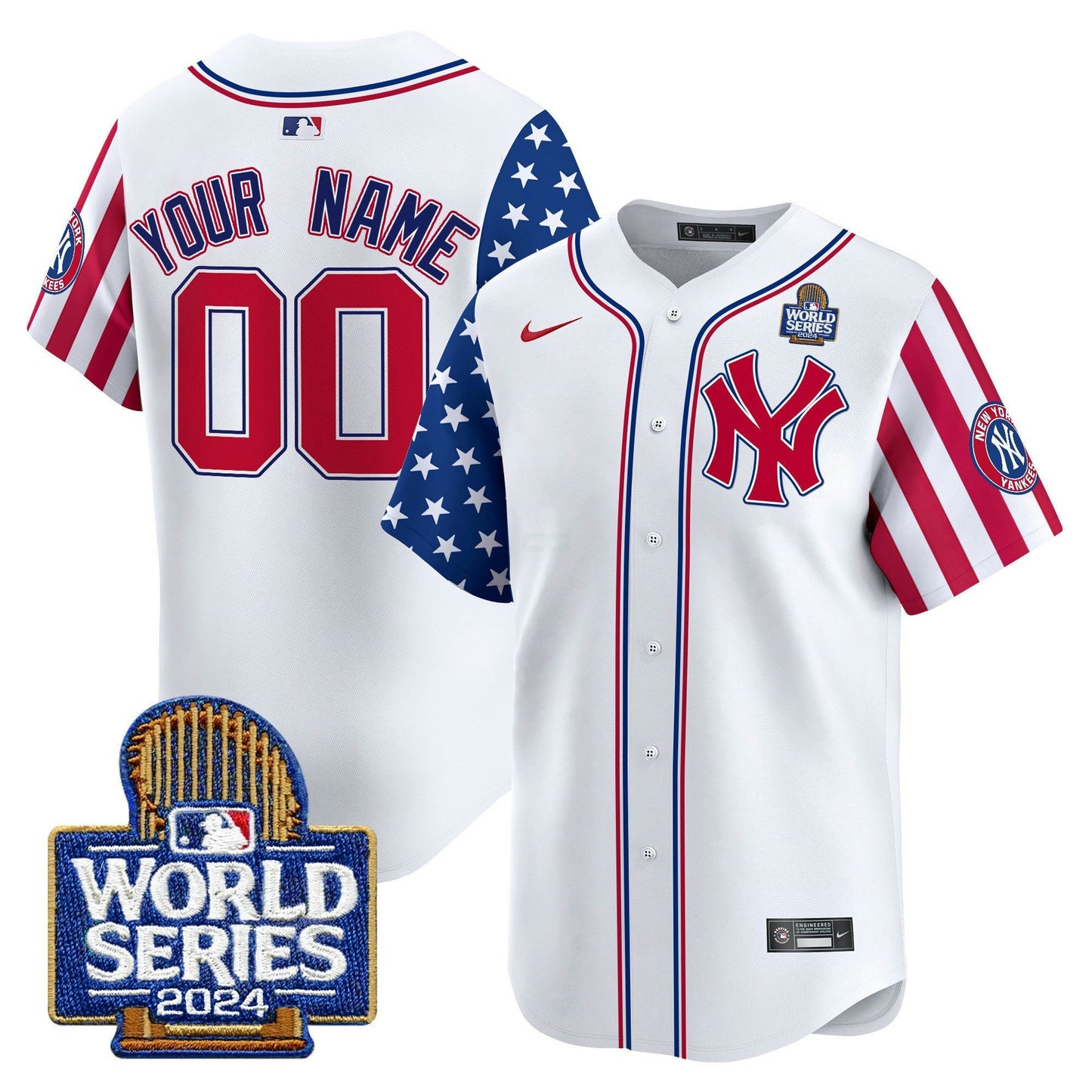 Camisa MLB New York Yankees American Style 2024 World Series Vapor Premier Limited Jersey V2