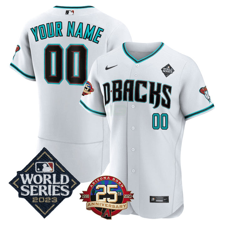 Camisa MLB Arizona 2023 World Series & 25th Anniversary Year Patch Jersey –