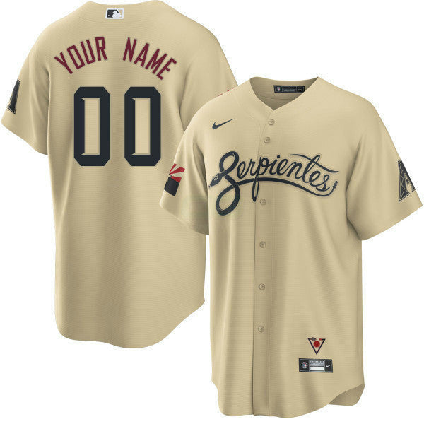 Camisa MLB Arizona City Connect Serpientes Jersey - Sand