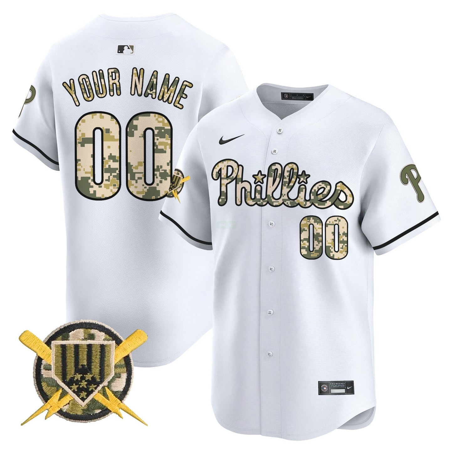 Camisa MLB Philadelphia Phillies Armed Forces Day Vapor Premier Limited Jersey