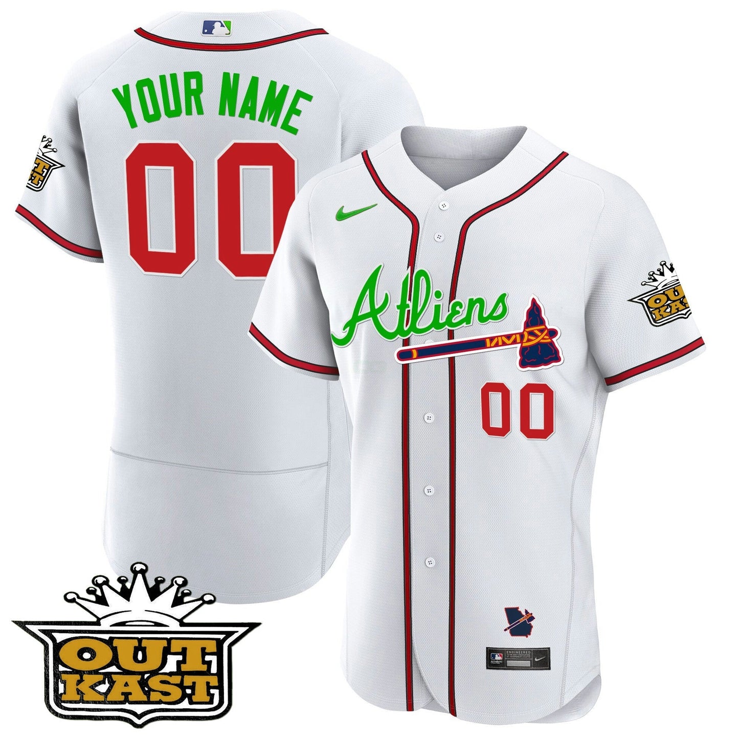 Camisa MLB Atlanta Atliens Flex Base Jersey V4