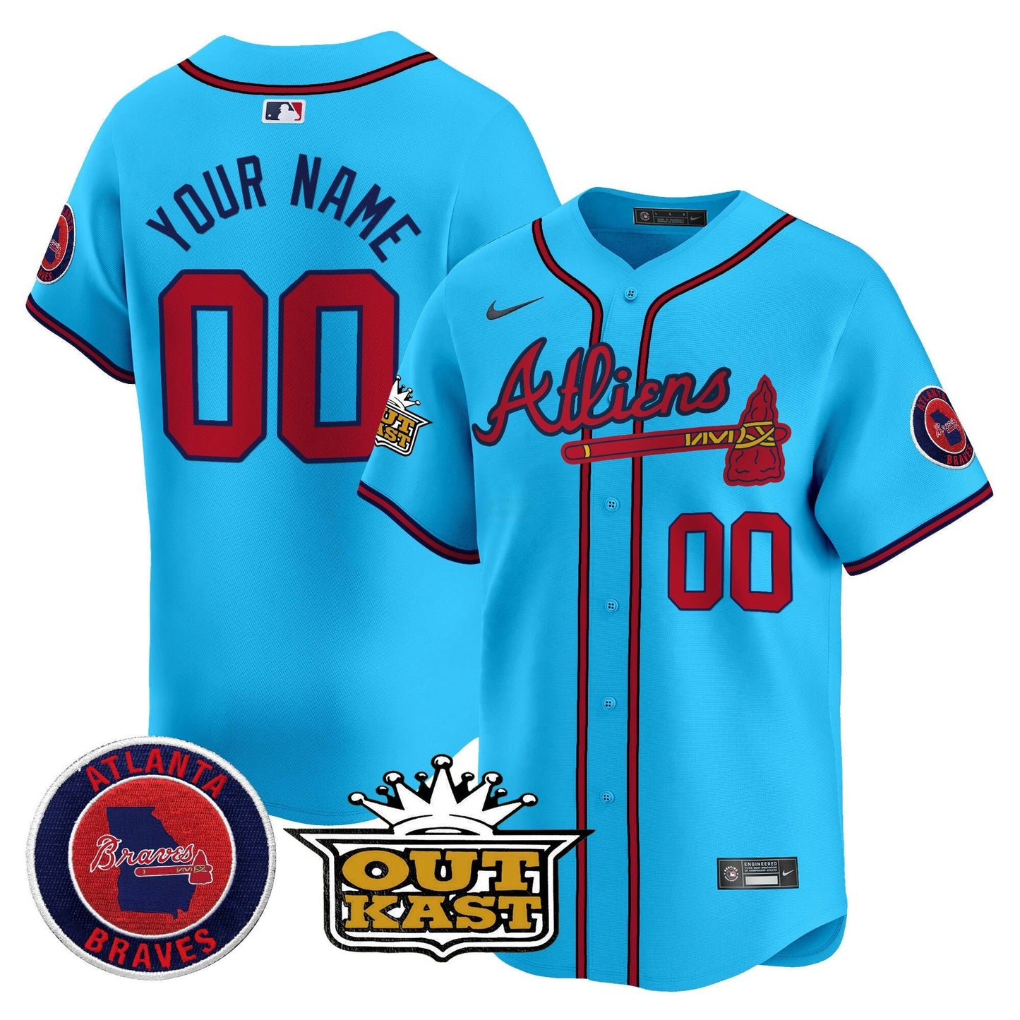 Camisa MLB Atlanta Atliens Vapor Premier Limited Jersey V4