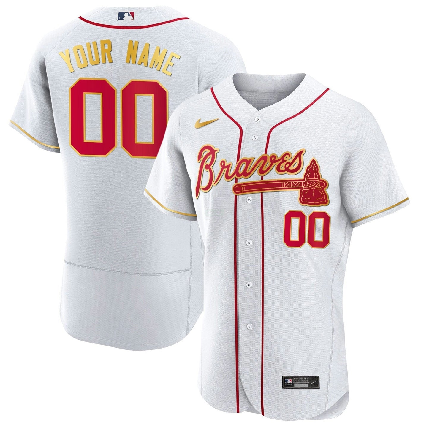 Camisa MLB Atlanta Gold Trim Jersey