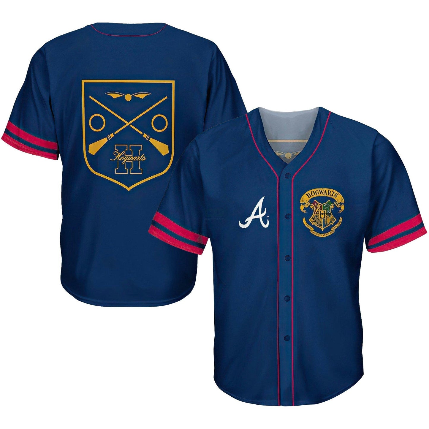 Camisa MLB Atlanta Harry Potter Jersey – Stitched - Azul Marinho