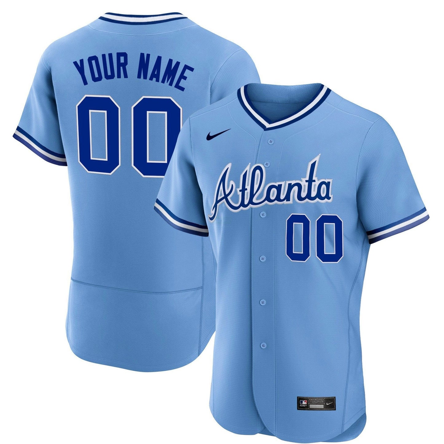 Camisa MLB Atlanta Throwback 1974 – 1982 Jersey