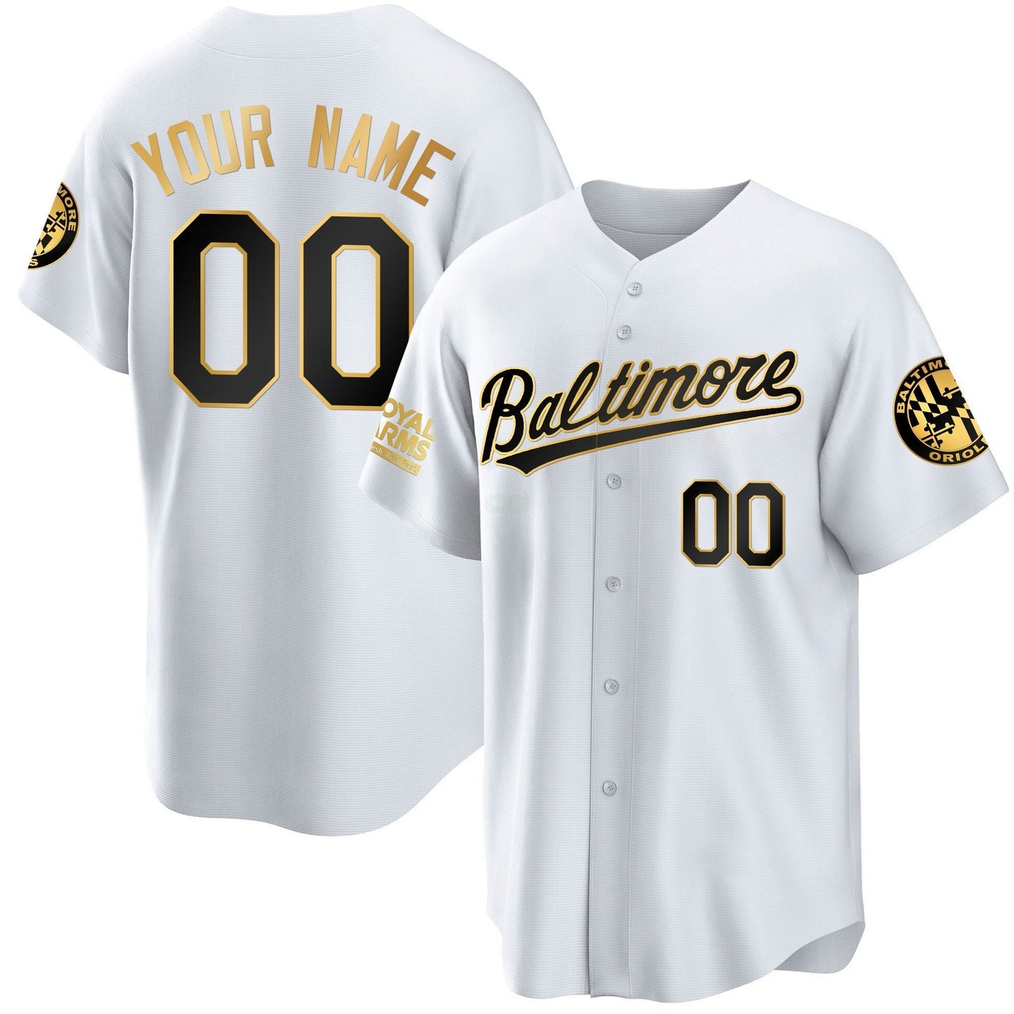 Camisa MLB Baltimore 2023 Dourada Cool Jersey