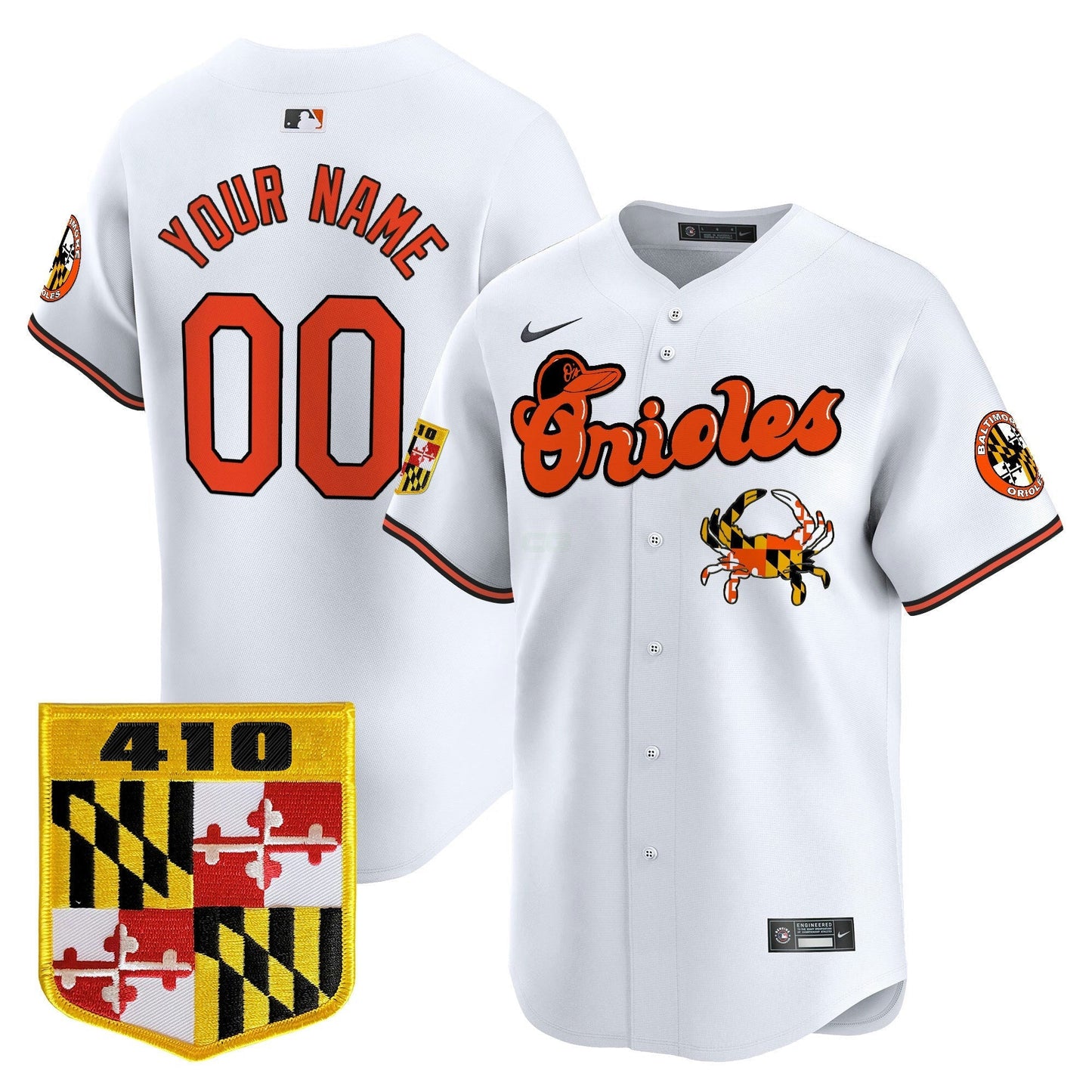 Camisa MLB Baltimore 410 & Chesapeake Crab Patch Vapor Premier Limited Jersey