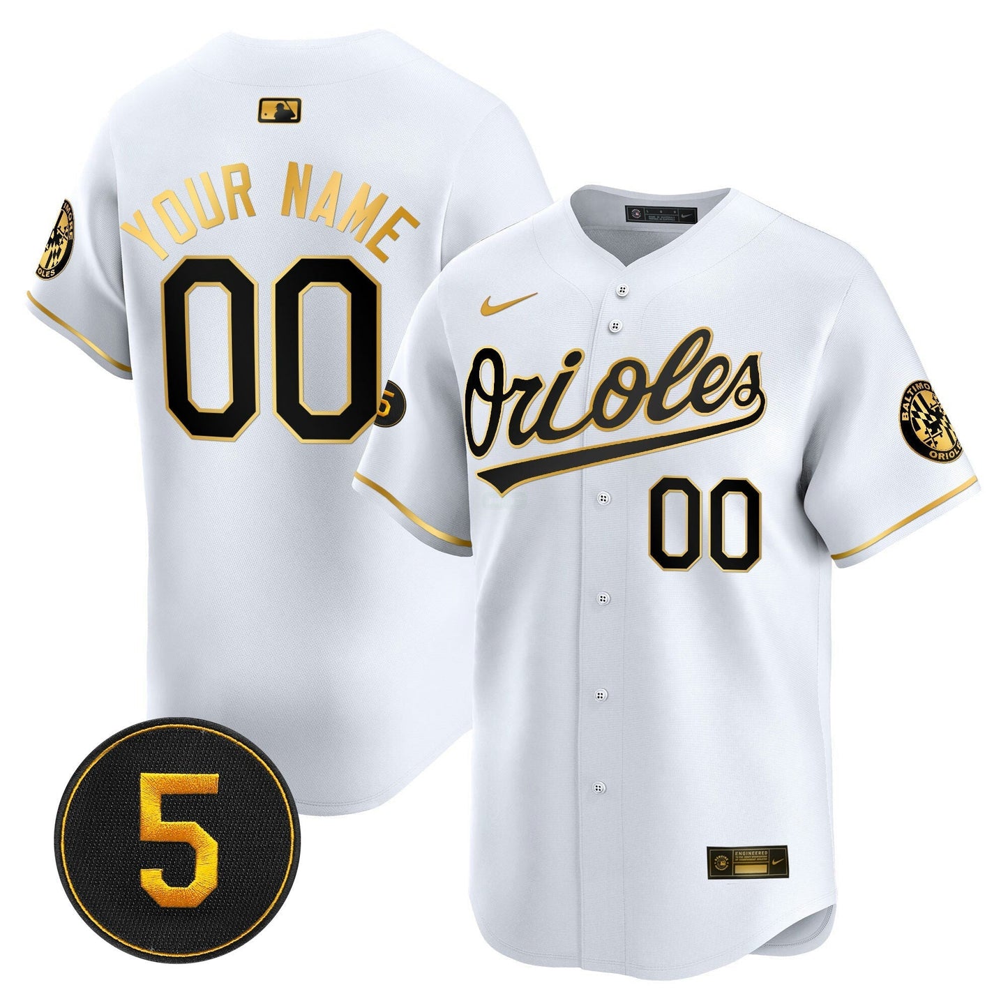 Camisa MLB Baltimore Robinson Patch Vapor Premier Limited Jersey V2
