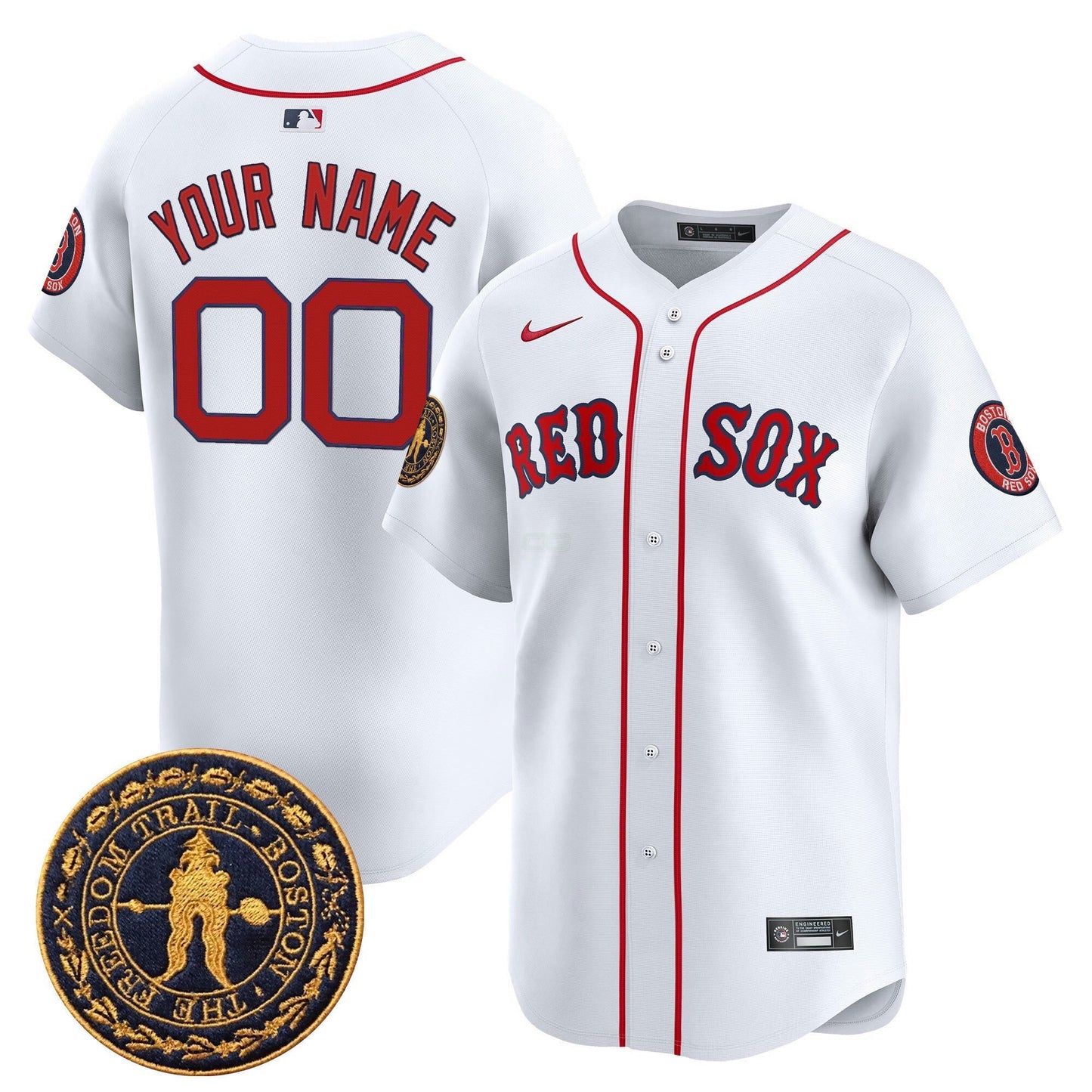 Camisa MLB Boston Freedom Trail Patch Vapor Premier Limited Jersey