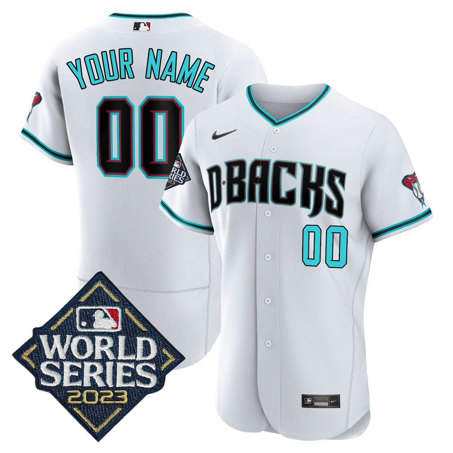 Camisa MLB Branca 2023 World Series Jersey