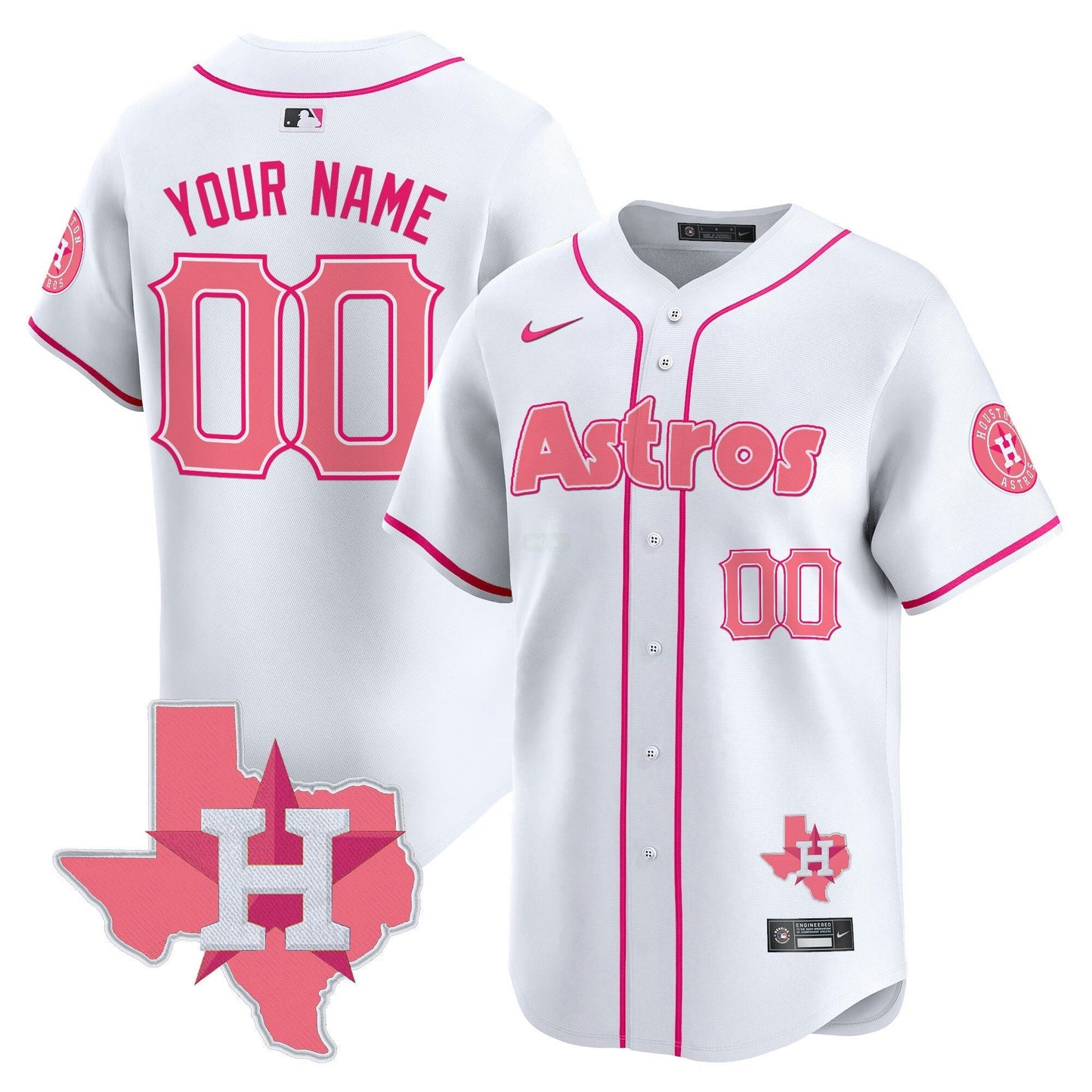 Camisa MLB Bubblegum Pink Vapor Premier Limited Jersey V3 - Custom