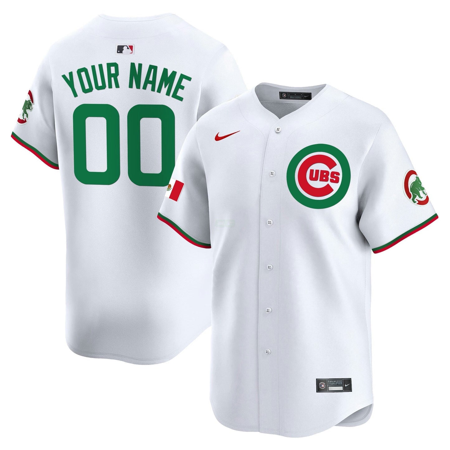 Camisa MLB Chicago Cubs Chicago Mexico Vapor Premier Limited Jersey V3