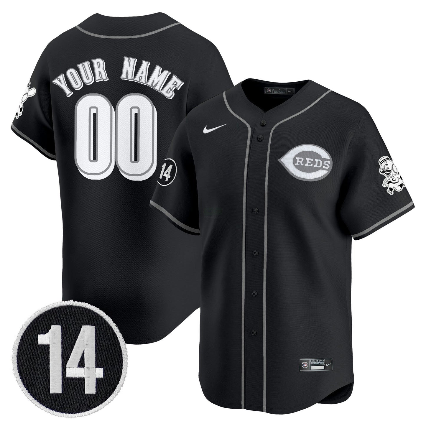 Camisa MLB Cincinnati 2025 Lights Out Vapor Premier Limited Jersey – Pete Rose Patch - Custom