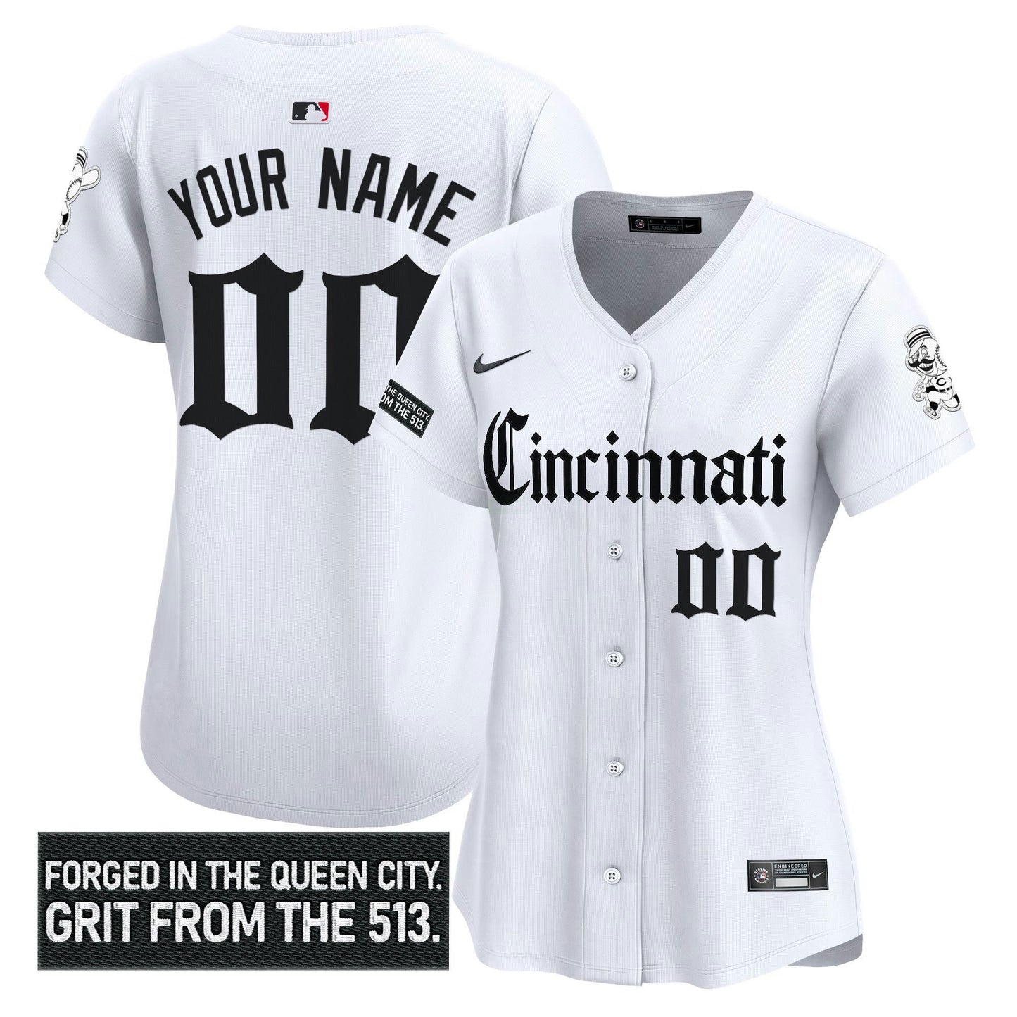 Camisa MLB Cincinnati ‘Gothic Queen City Edition’ Vapor Premier Limited Jersey