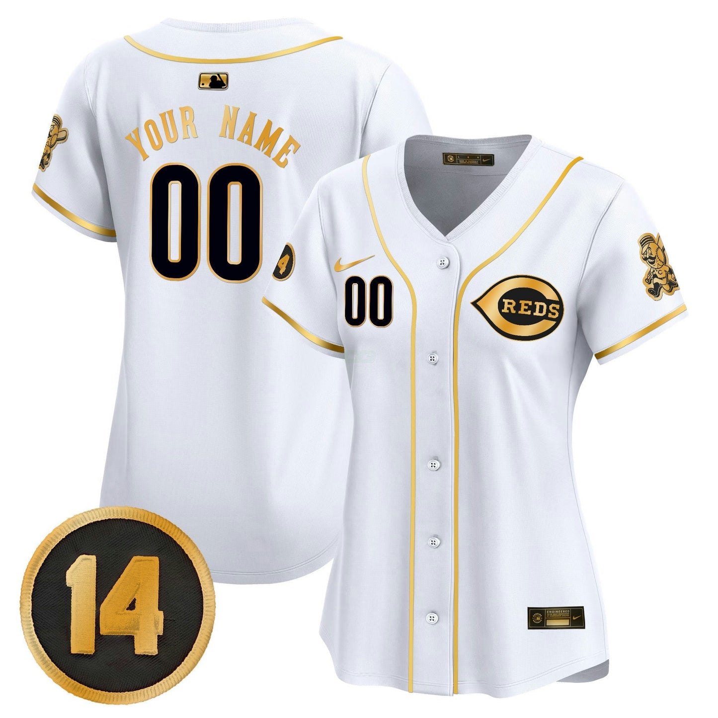 Camisa MLB Cincinnati Pete Rose Patch Vapor Premier Limited Jersey