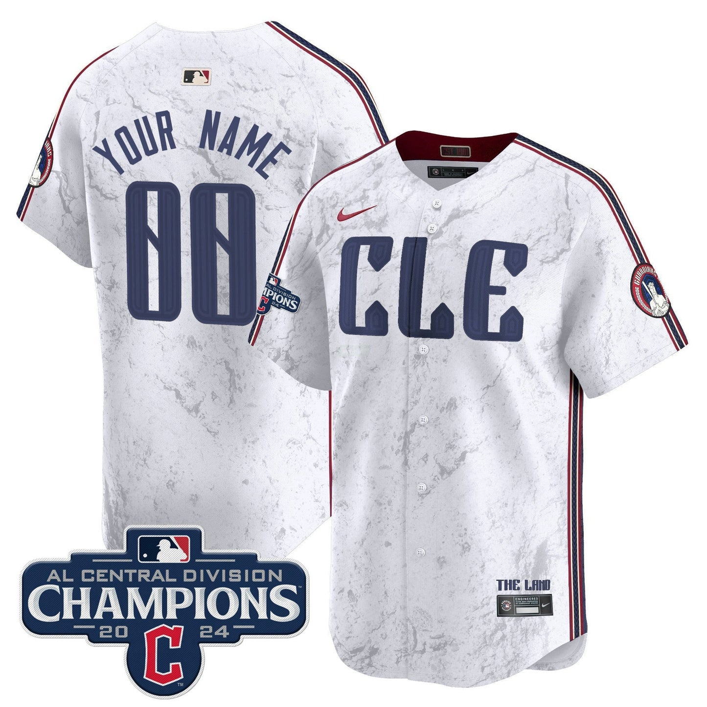 Camisa MLB Cleveland 2024 AL Central Division Champions Vapor Premier Limited Jersey