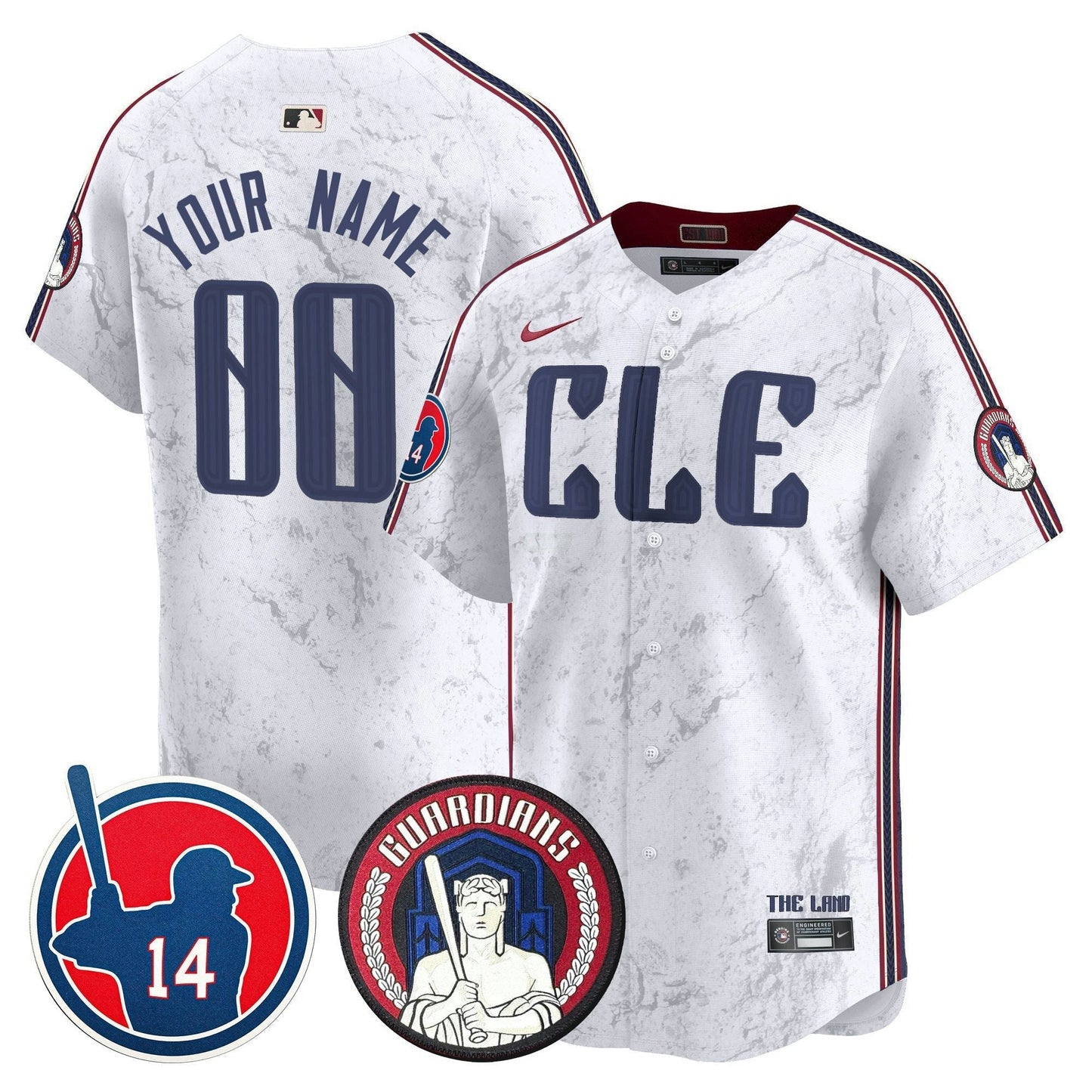Camisa MLB Cleveland Larry Doby Patch City Connect Vapor Premier Limited Jersey