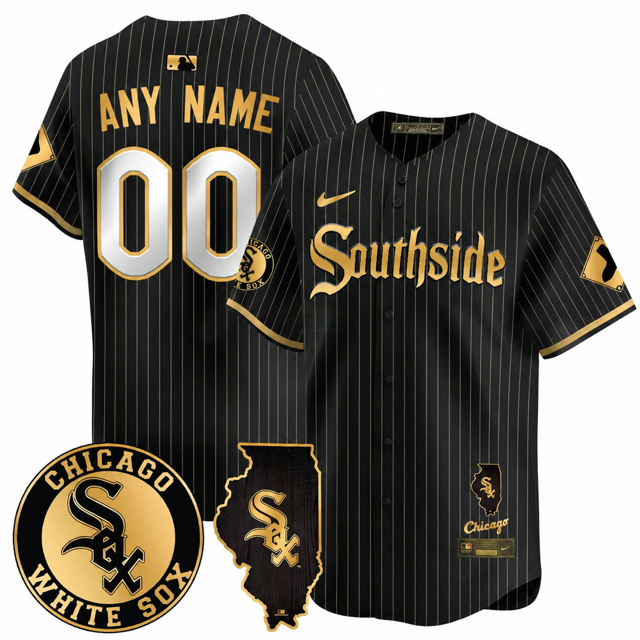 Camisa MLB Chicago White Sox Custom Men’s Chicago 2024 City Connect Vaper Premier Limited Jersey