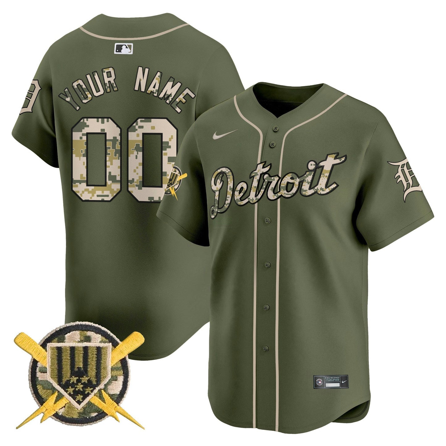 Camisa MLB Detroit Armed Forces Day Vapor Premier Limited Jersey - Custom