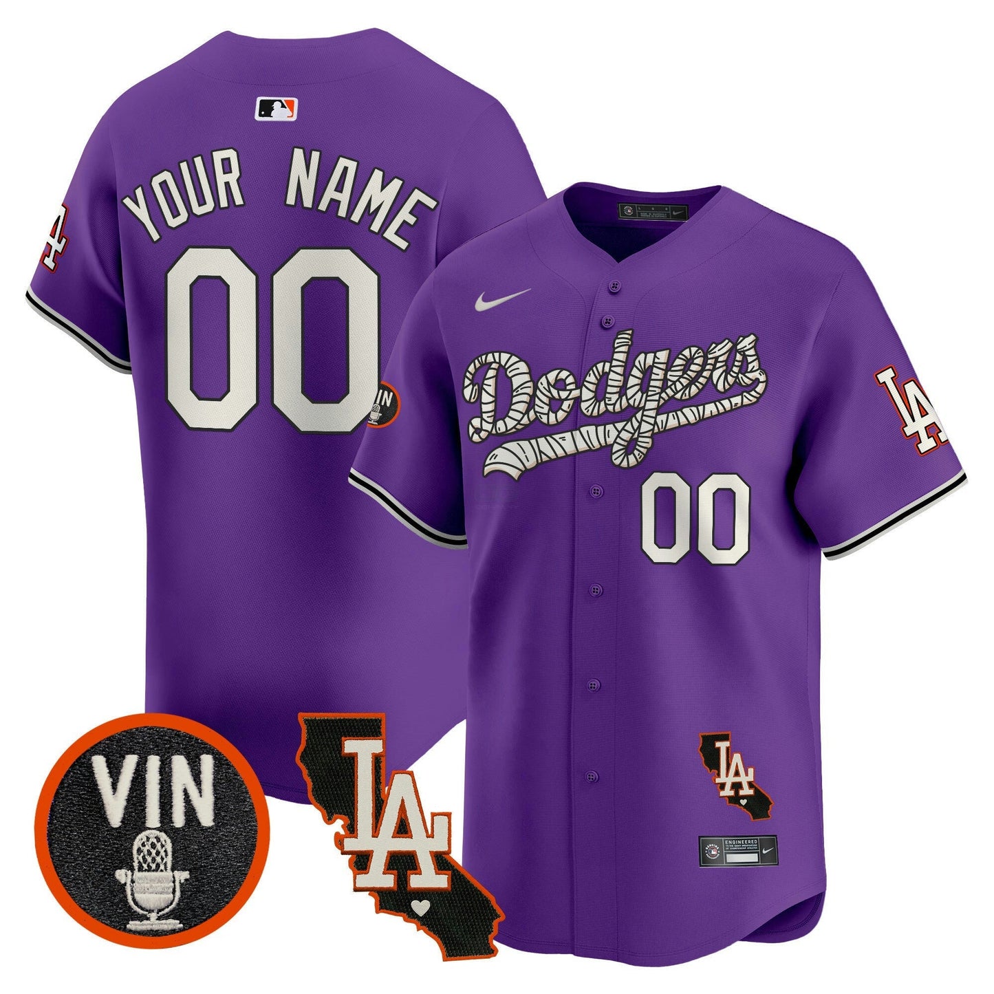 Camisa MLB Los Angeles Dodgers Halloween Vapor Premier Limited Jersey
