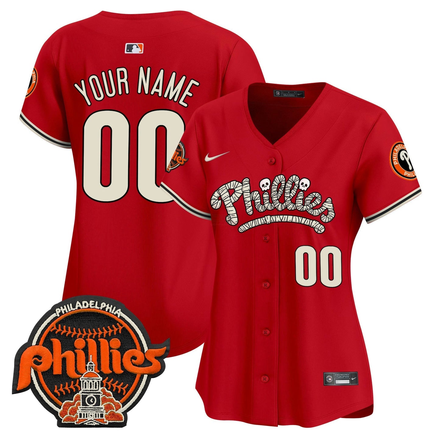 Camisa MLB Philadelphia Phillies Halloween Vapor Premier Limited Jersey