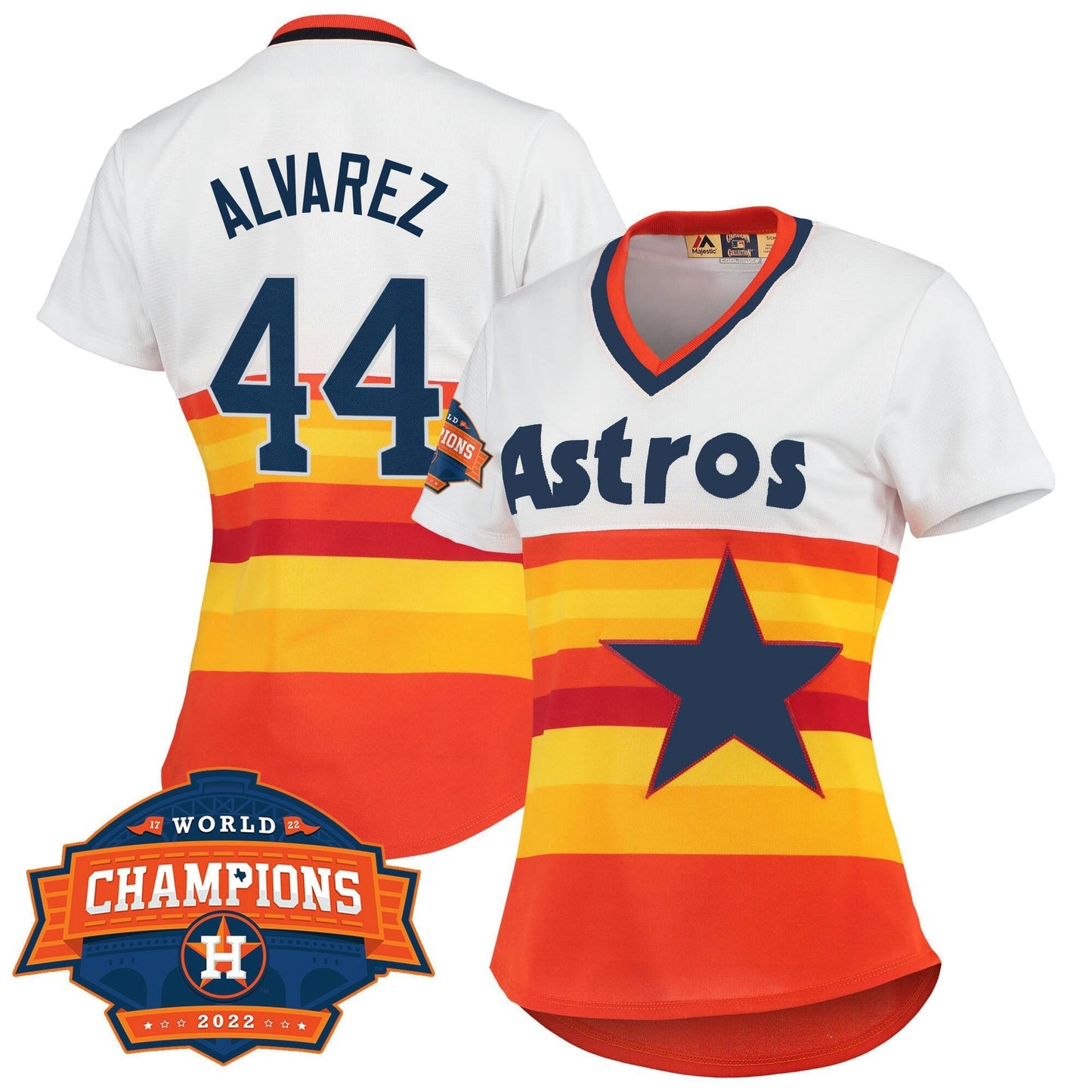 Camisa MLB Houston 2022 Champions Limited Branca Home Cooperstown Collection Player Jersey