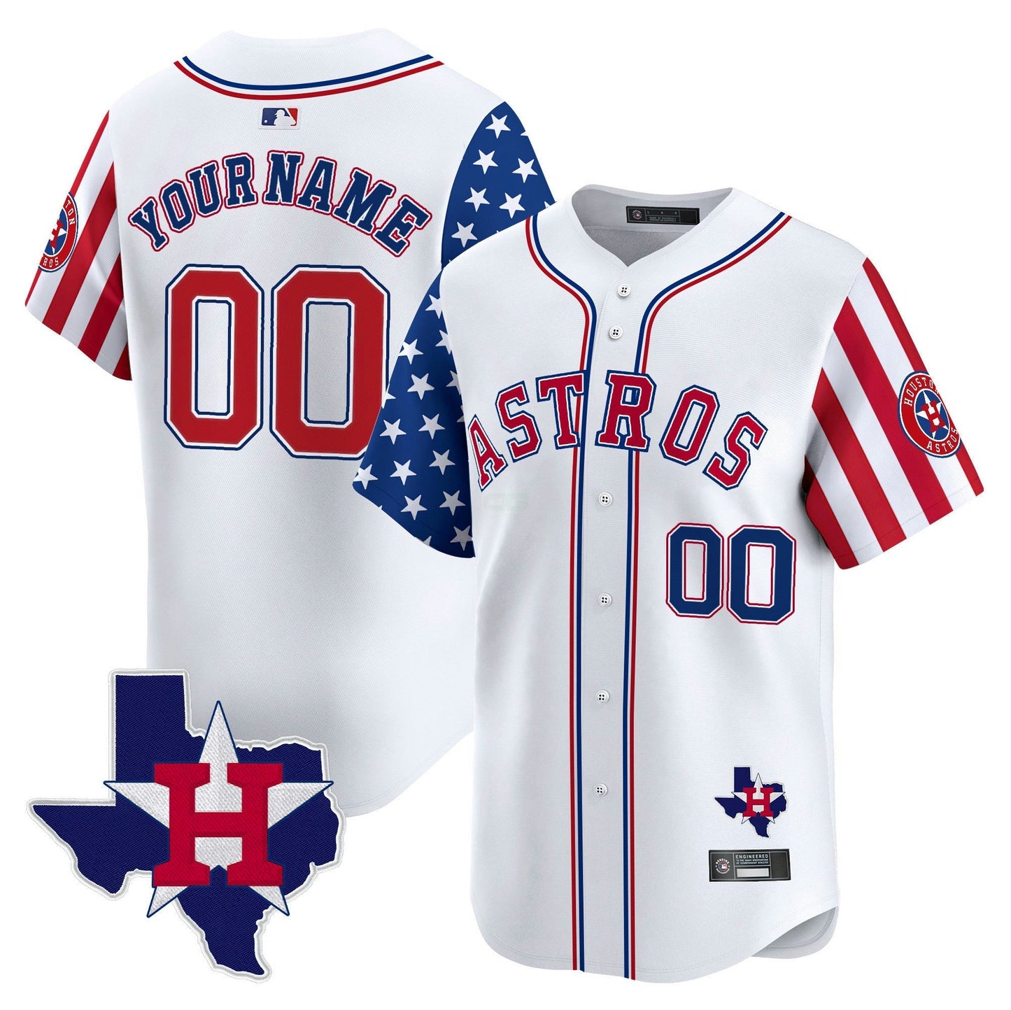 Camisa MLB Houston 2025 Independence Day Vapor Premier Limited Jersey