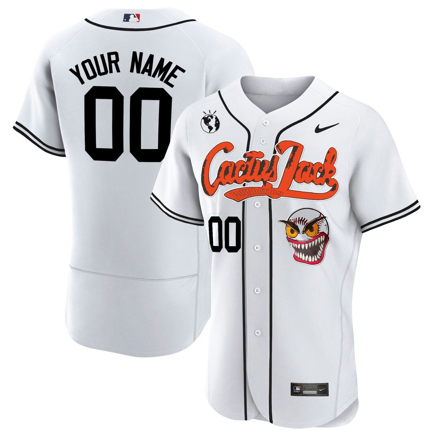 Camisa MLB Houston Cactus Jack Flex Base Jersey – Stitched