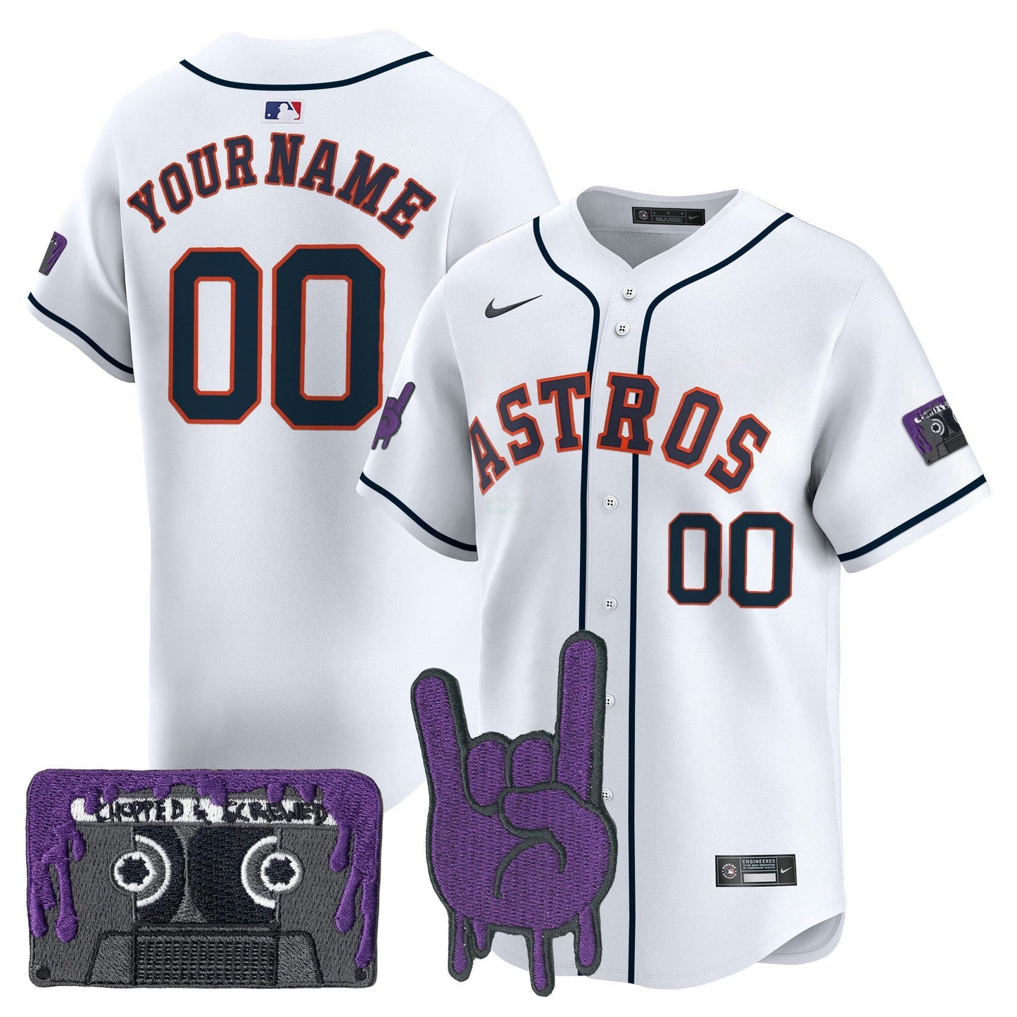 Camisa MLB Houston DJ Screw Patch Vapor Premier Limited Jersey