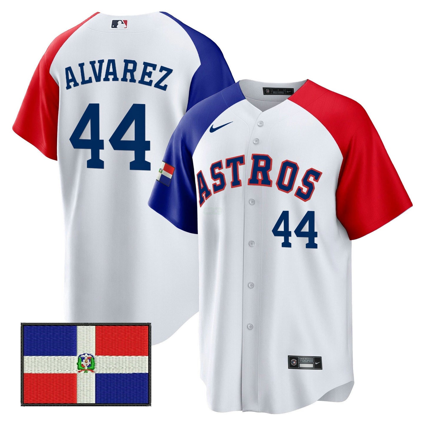 Camisa MLB Houston Dominican Republic Flag Jersey