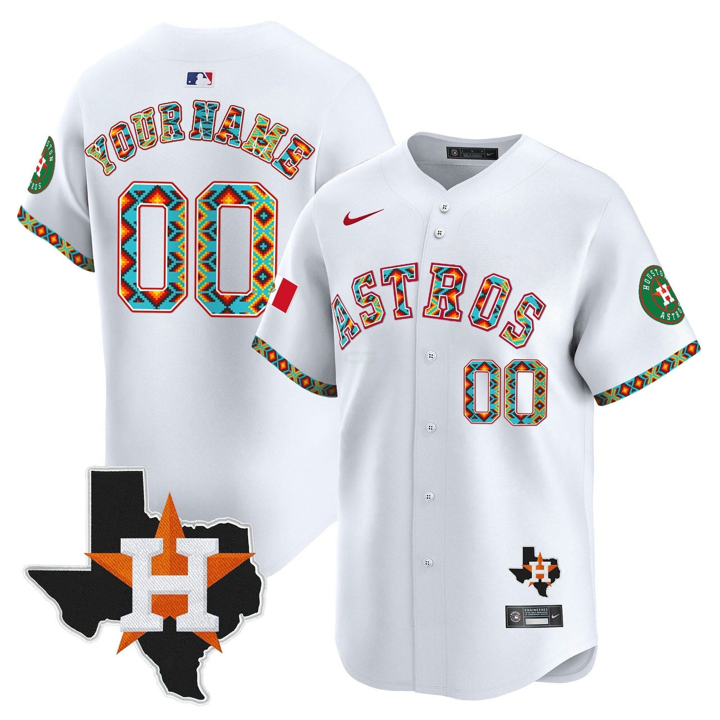 Camisa MLB Houston Mexico Vapor Premier Limited Jersey V3
