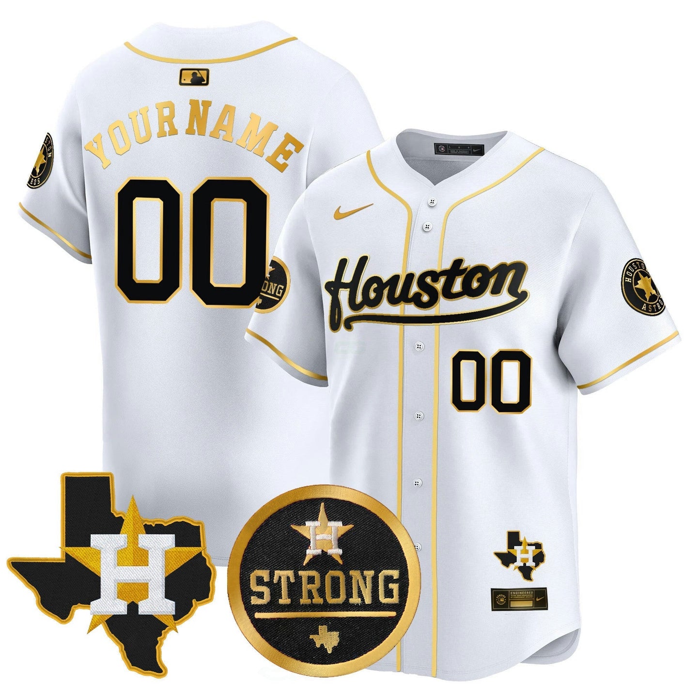 Camisa MLB “Houston Strong” Patch Vapor Premier Limited Jersey