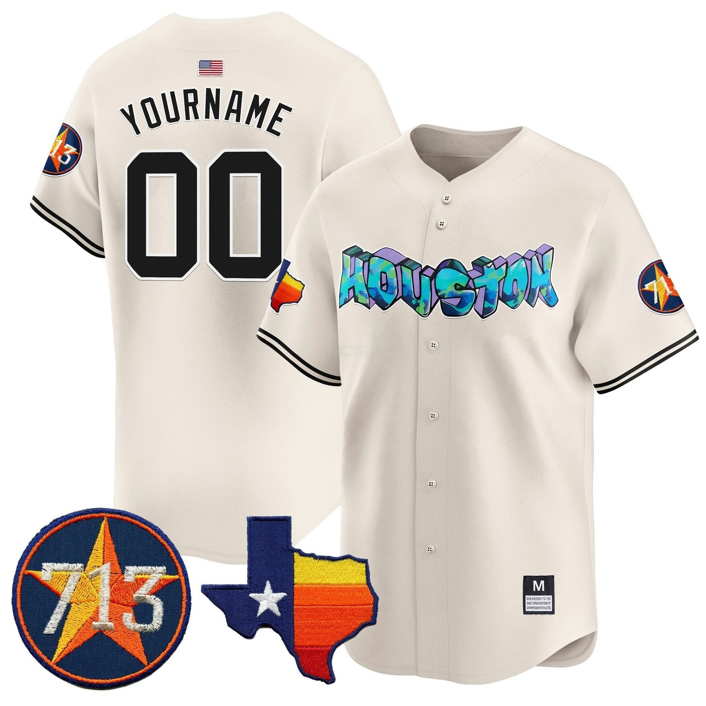 Camisa MLB Houston Astros Houston Vapor Premier Limited Jersey V2 - Creme
