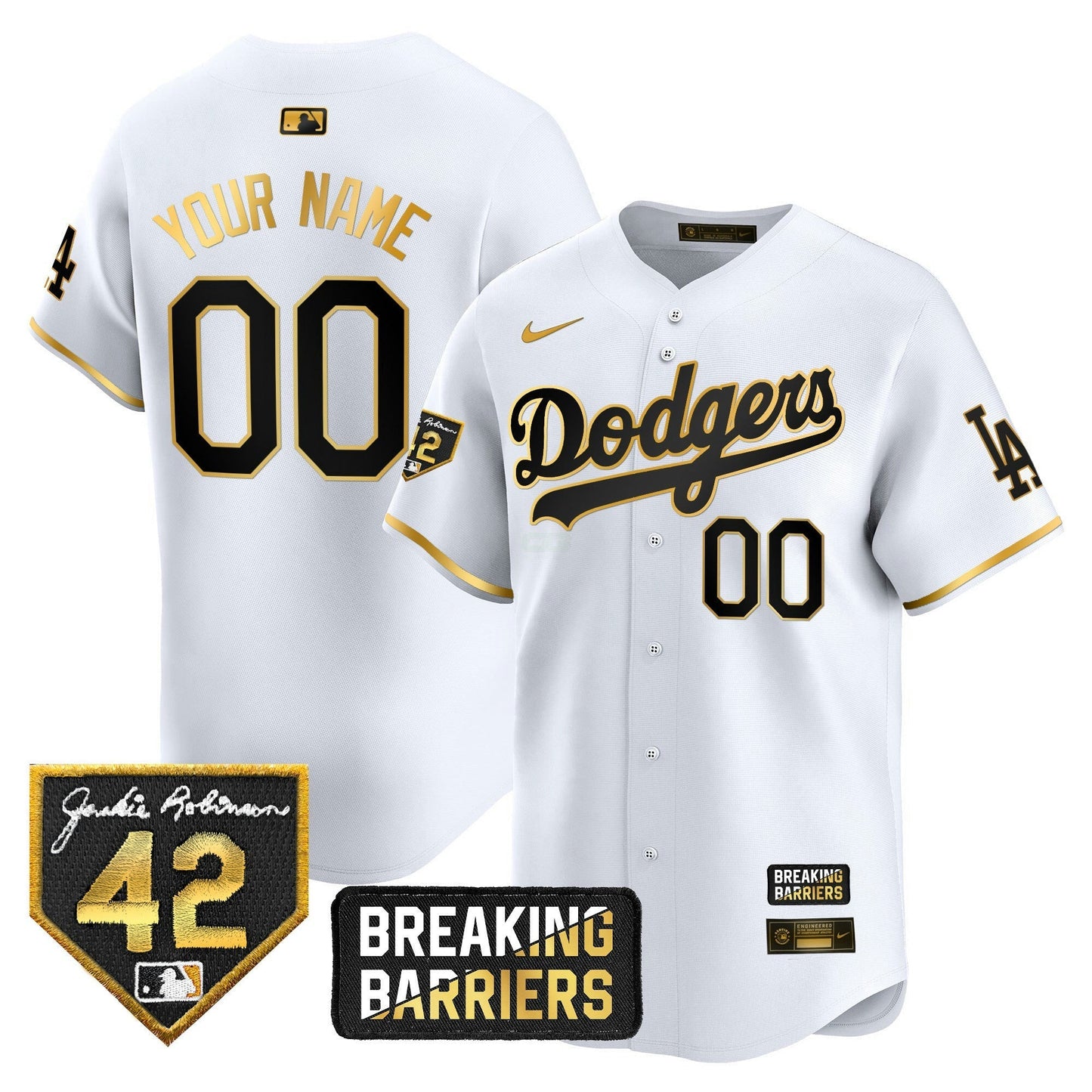 Camisa MLB Jackie Robinson Breaking Barriers Patch Vapor Premier Limited Jersey