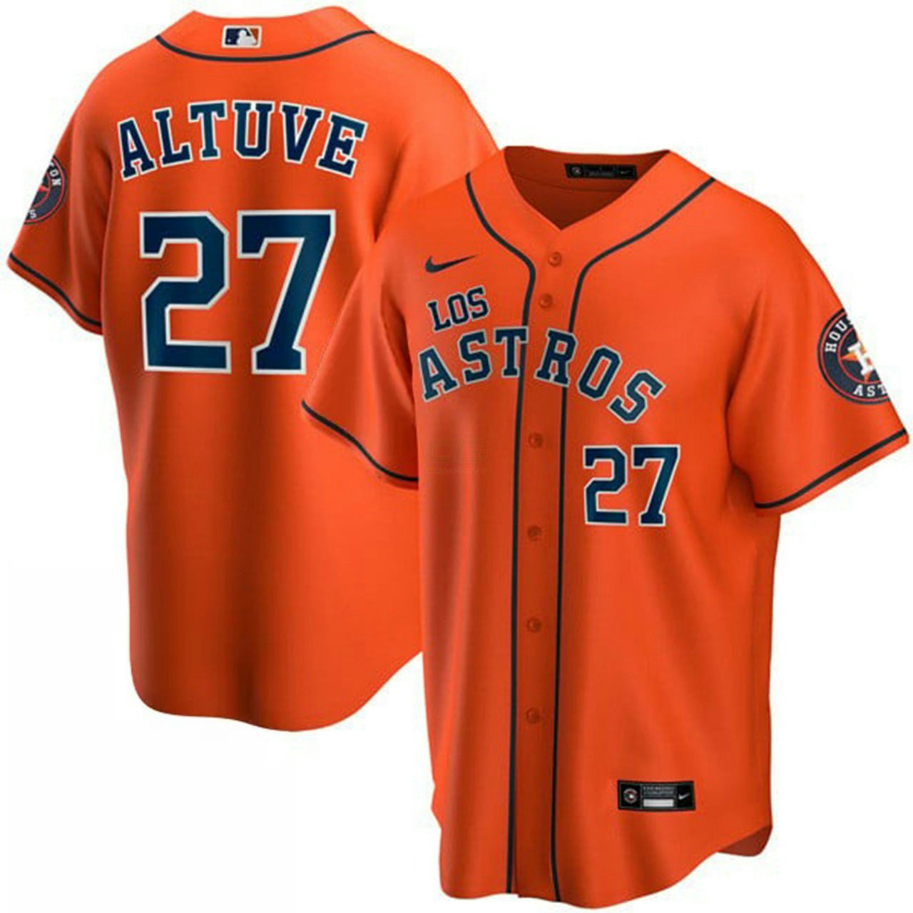 Camisa MLB Jose Altuve Los Orange Jersey - Laranja