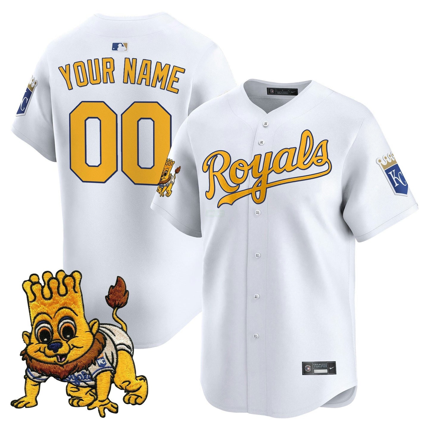 Camisa MLB Kansas City Sluggerrr Patch Vapor Premier Limited Jersey