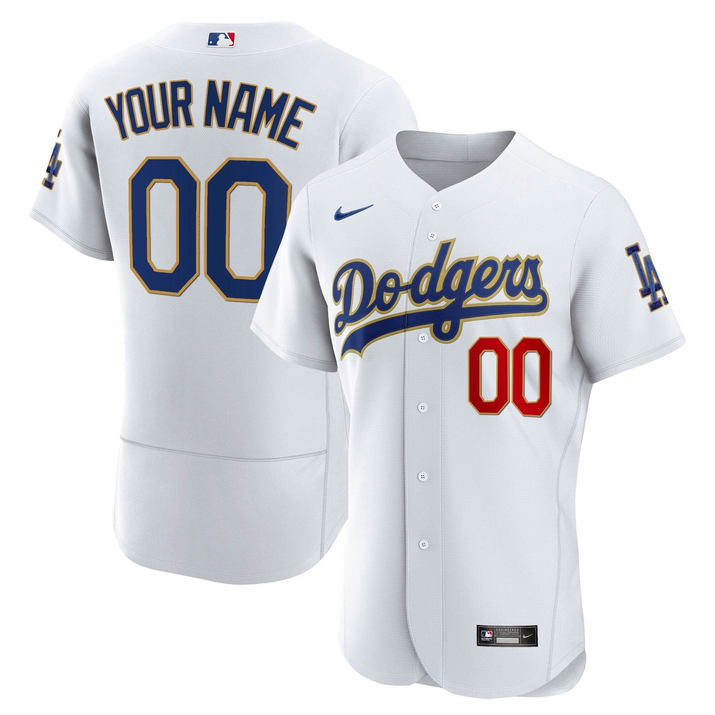 Camisa MLB Los Angeles Gold Trim Flex Base Jersey