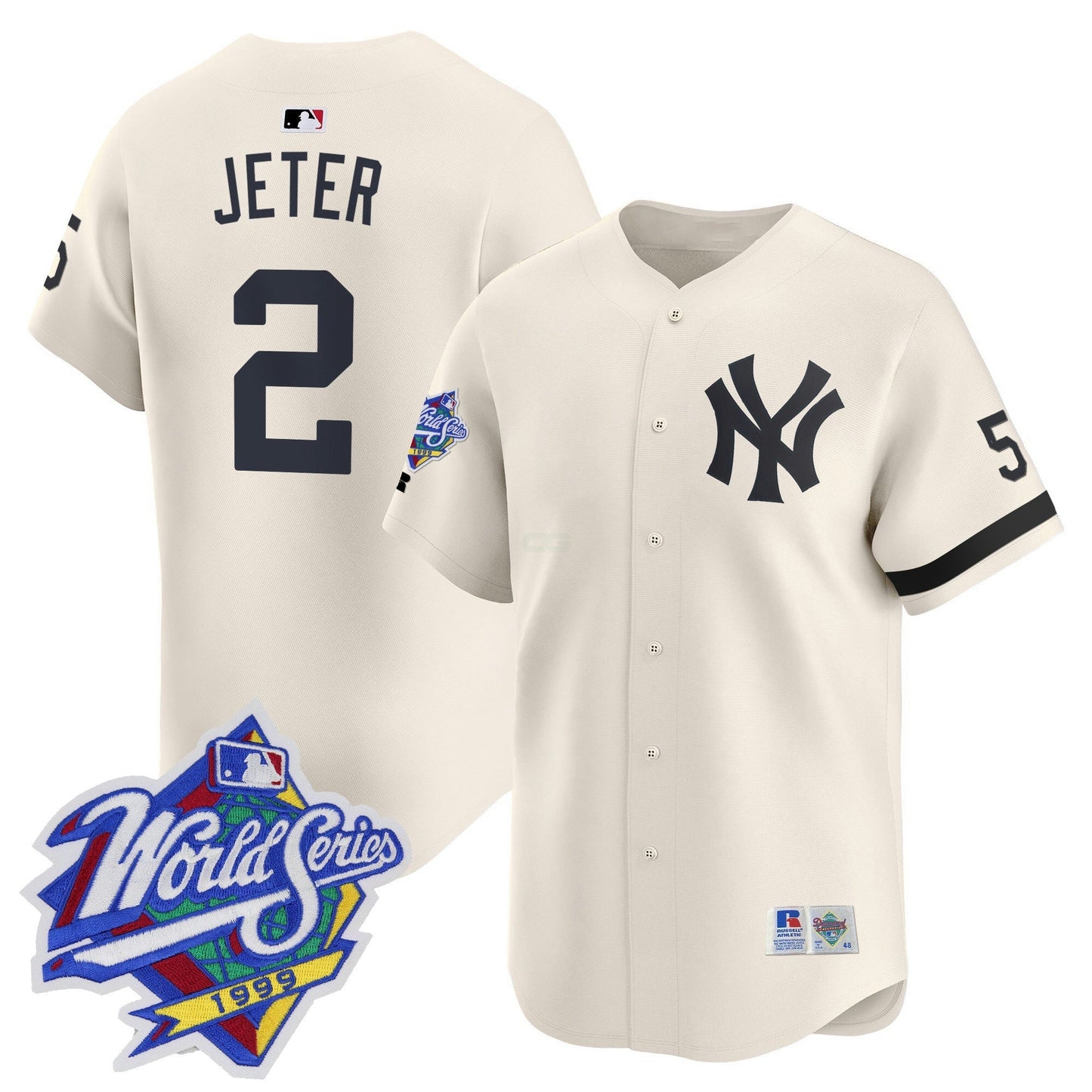 Camisa MLB Men’s 1999 Throwback Joe DiMaggio Patch Vapor Premier Limited Jersey