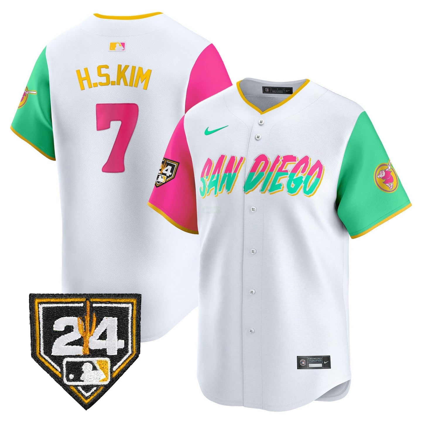 Camisa MLB San Diego Padres Men’s 2024 Spring Training Patch Vapor Premier Limited Jersey