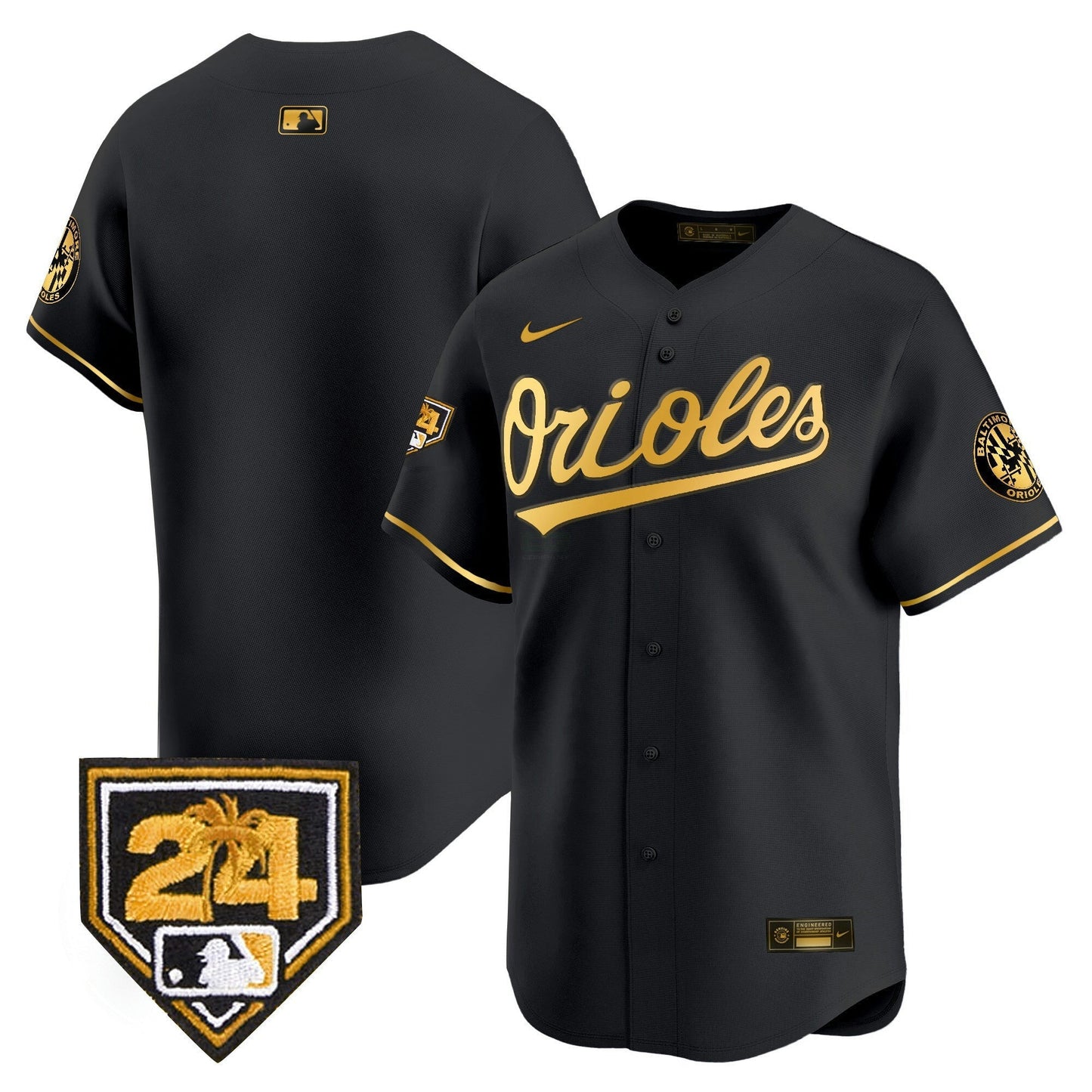 Camisa MLB Baltimore Orioles Men’s 2024 Spring Training Patch Vapor Premier Limited Jersey