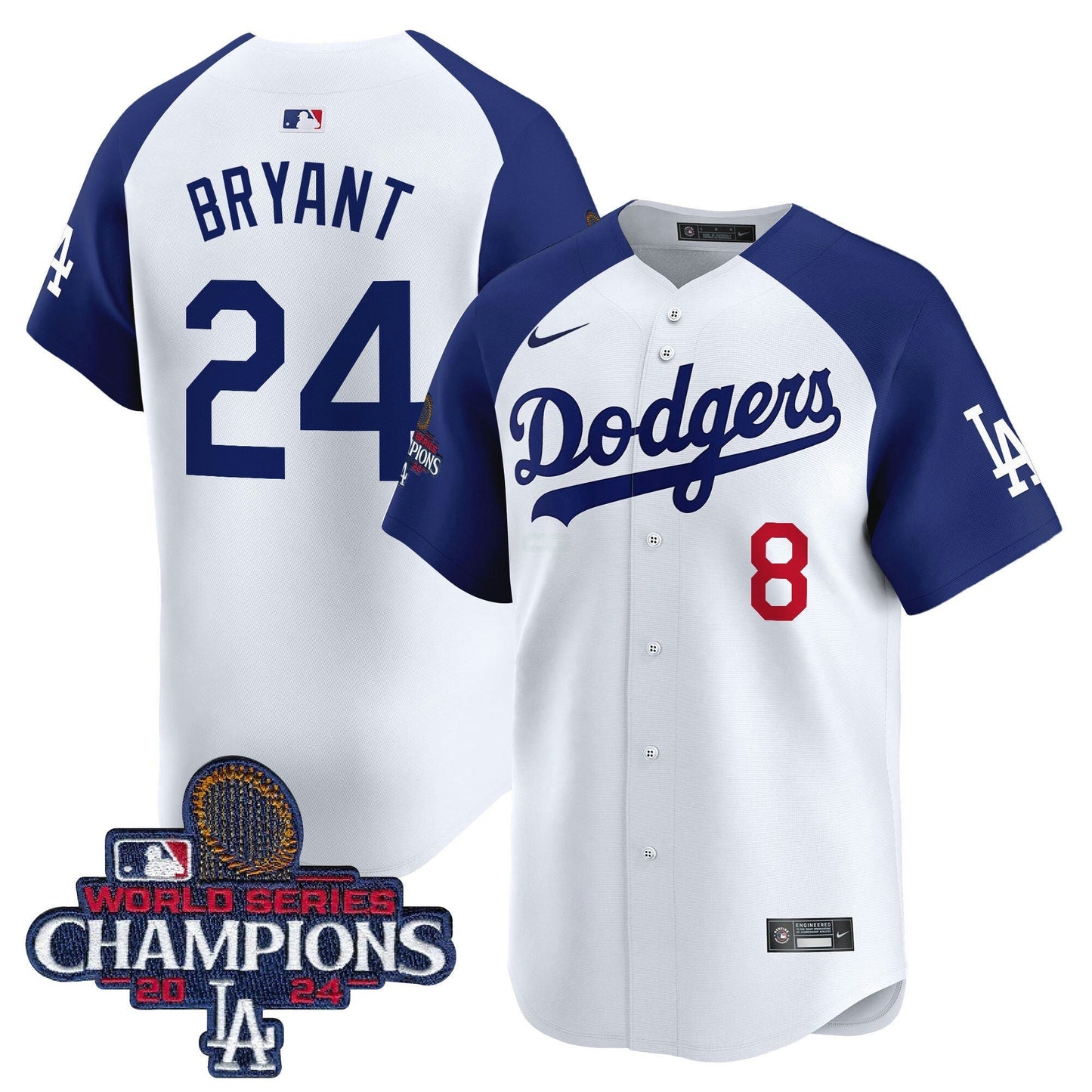 Camisa MLB Men’s 2024 World Series Champions Patch Vapor Premier Limited Jersey